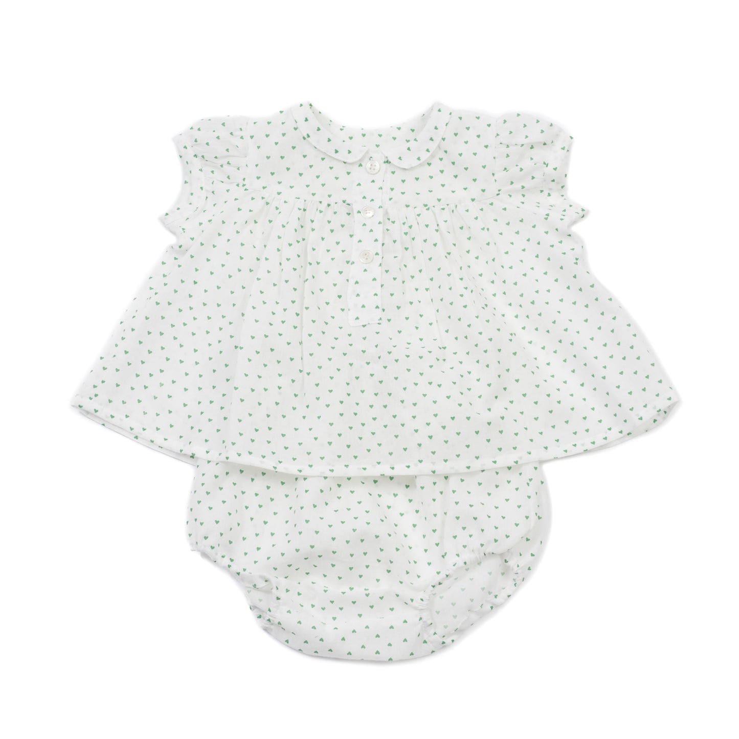 Baby Girls White Cotton Set
