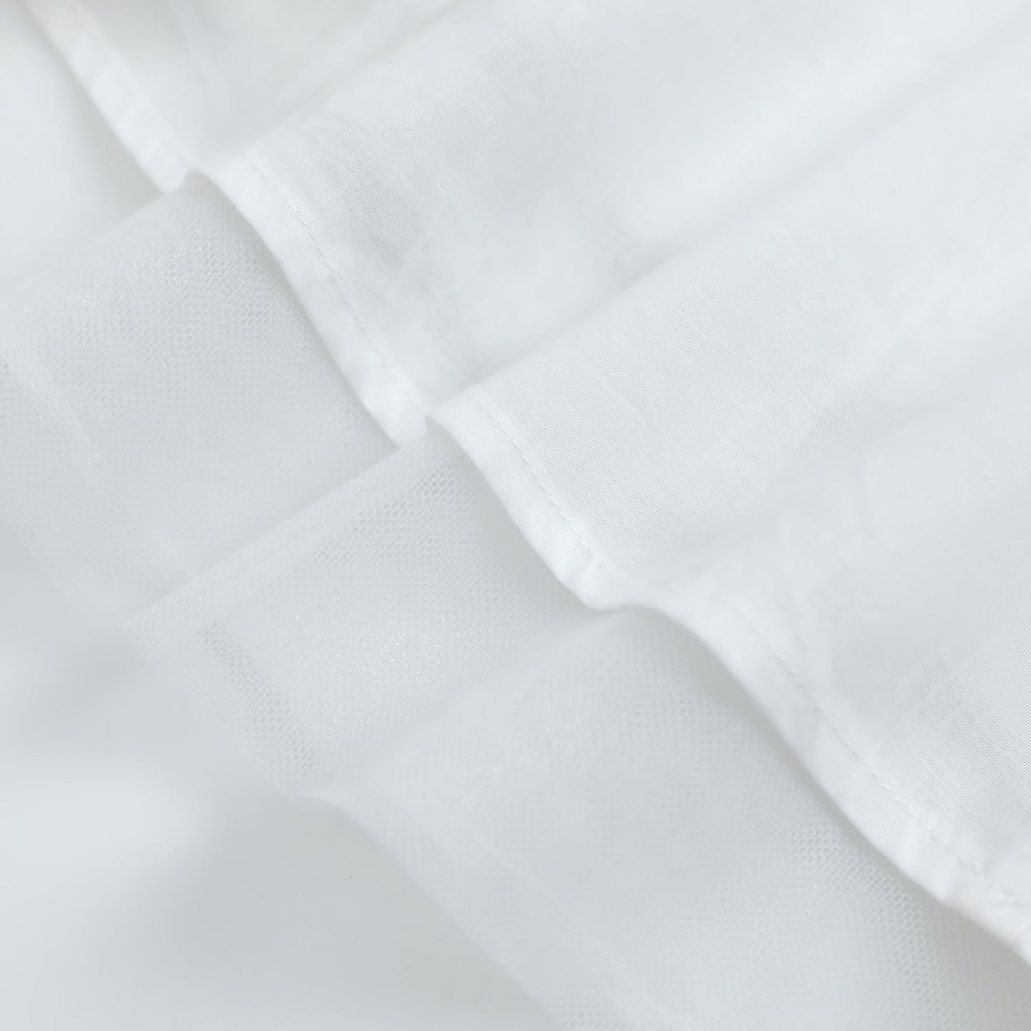 女童白色船锚刺绣礼高定服裙