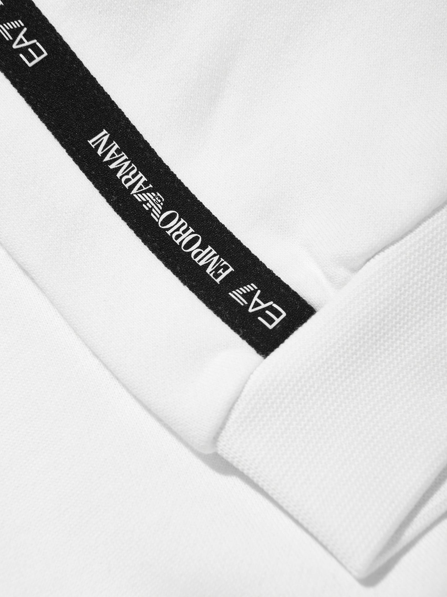 男童白色徽标运动衫