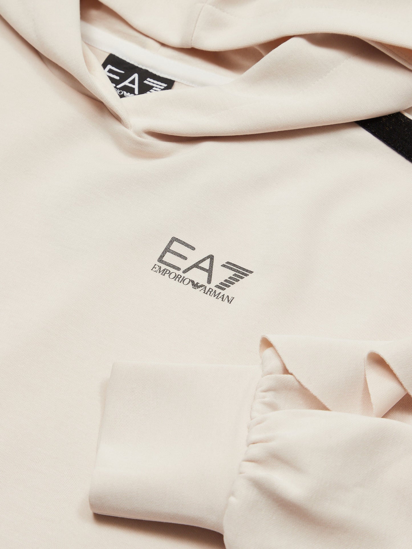 EA7 Emporio Armani 女童宽版短款连帽衫 米色