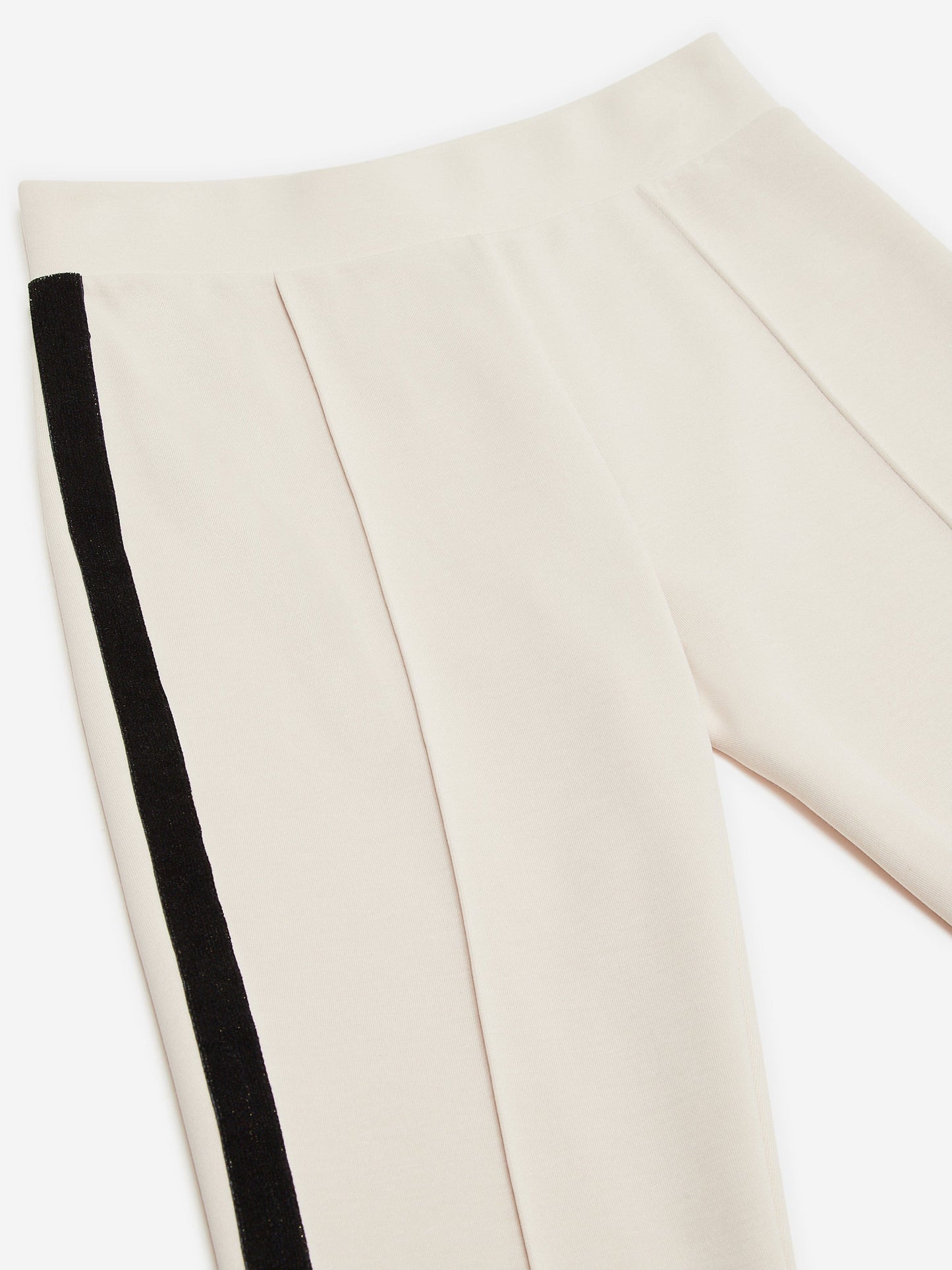 EA7 Emporio Armani 女童徽标慢跑裤(米色)
