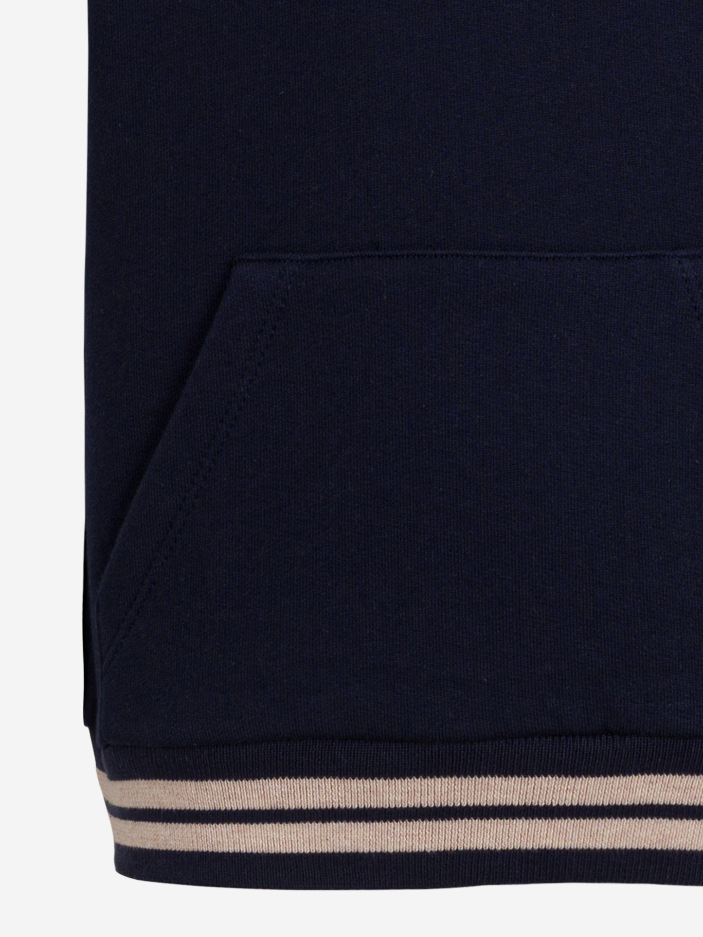 Boys Sleeveless Beach Club Hoodie in Navy