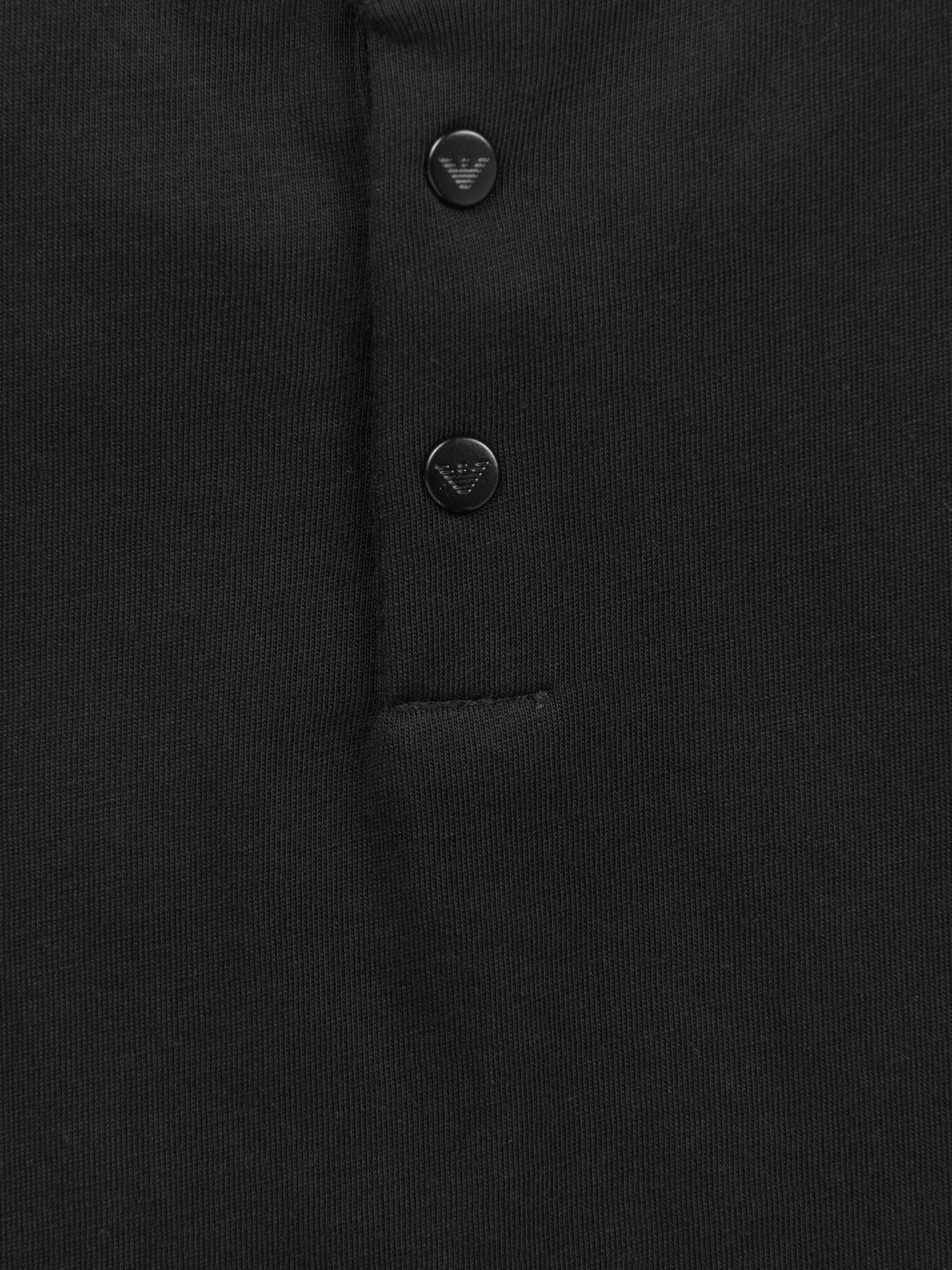 Emporio Armani 男婴黑色徽标 T 恤