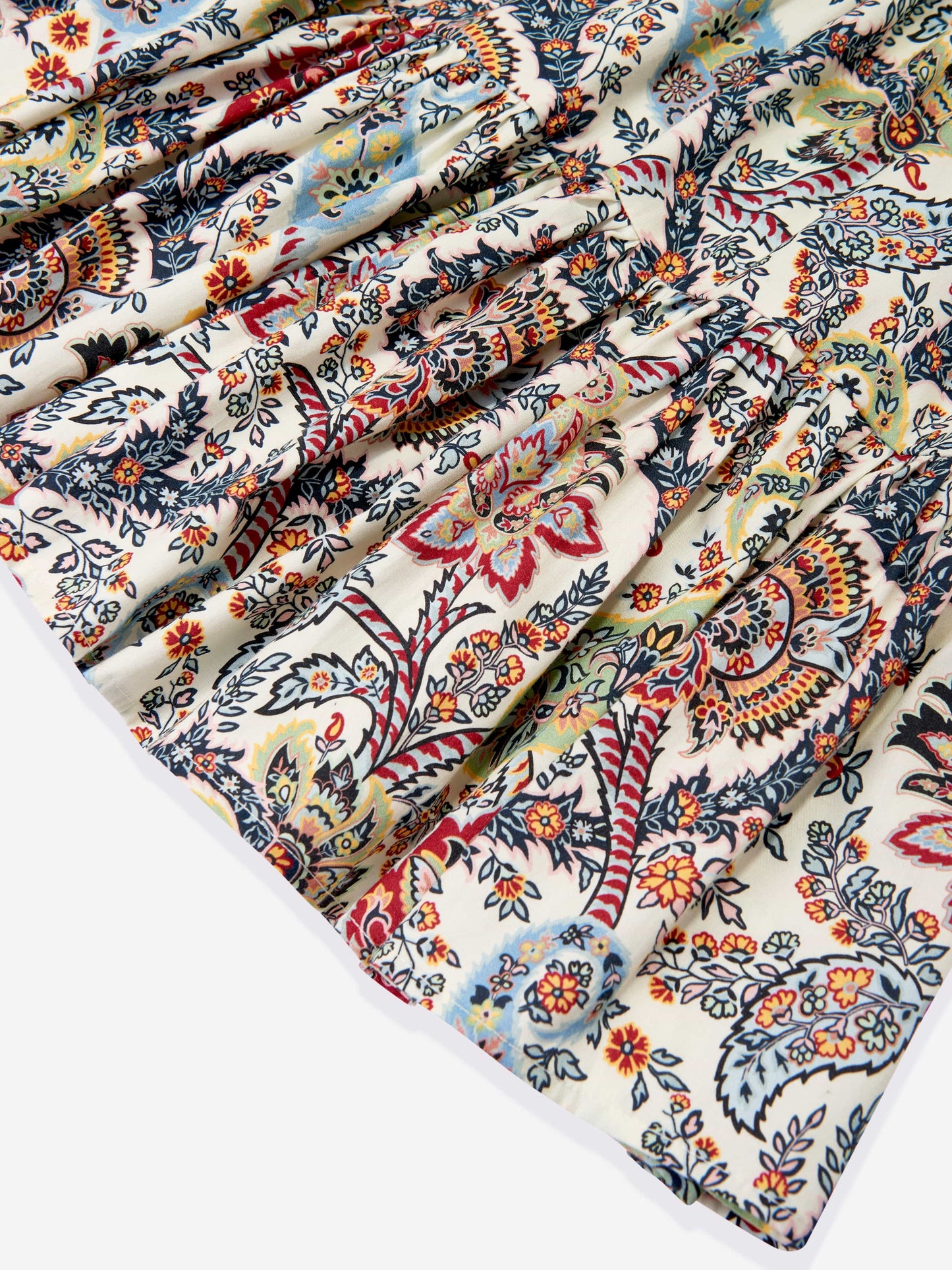 Etro 女童多色佩斯利花卉连衣裙
