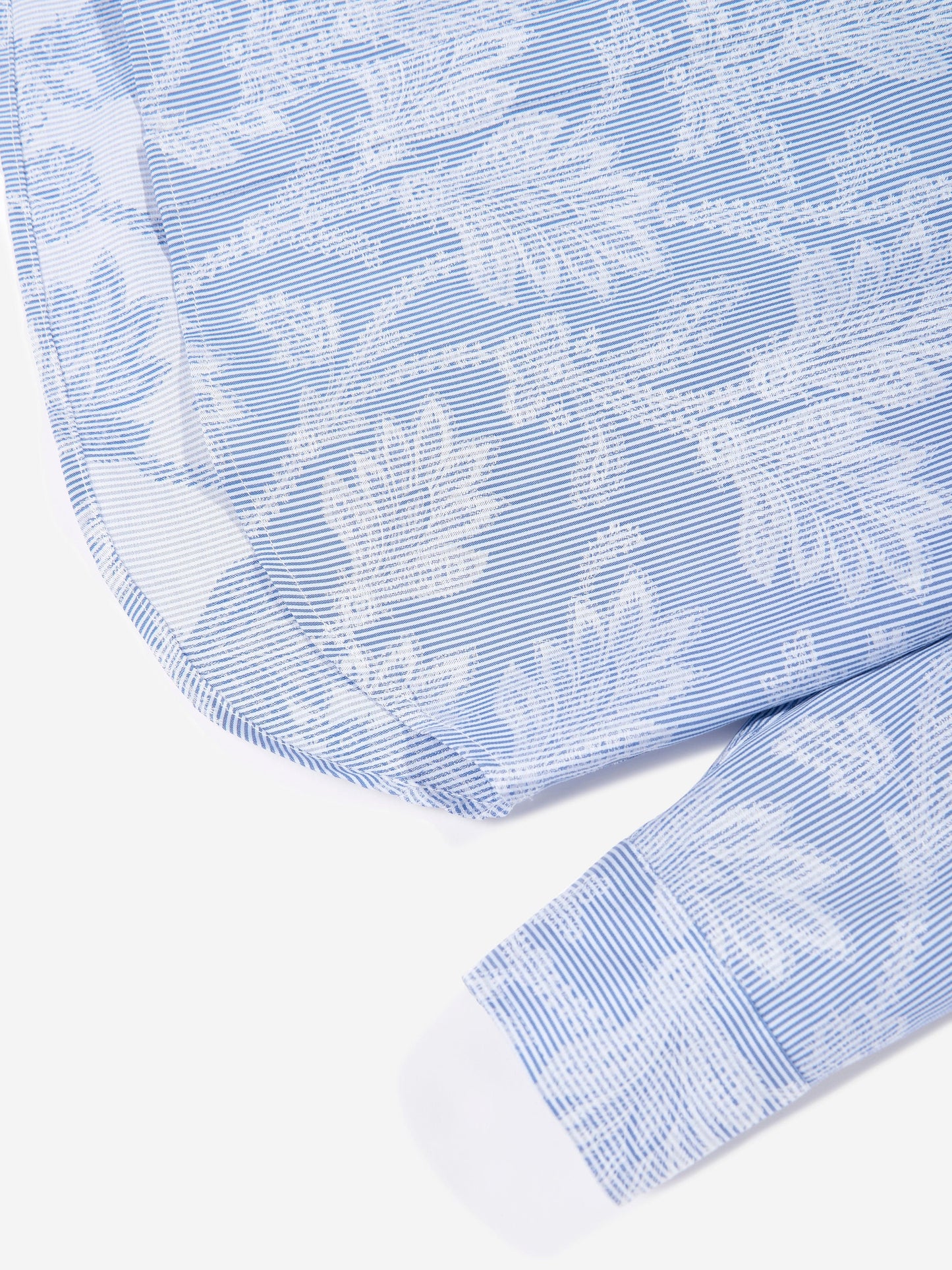 Etro 男童蓝色提花徽标衬衫