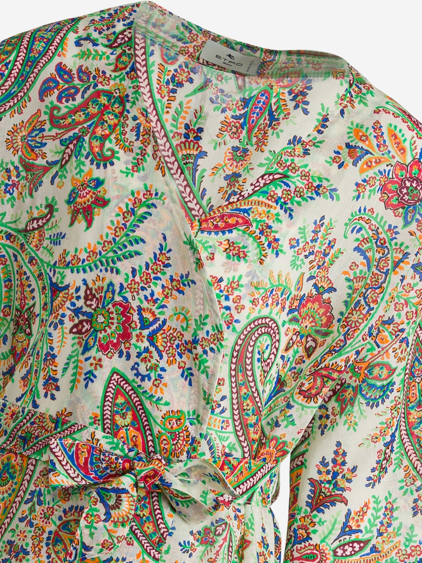 Etro 女童多色佩斯利沙滩裙