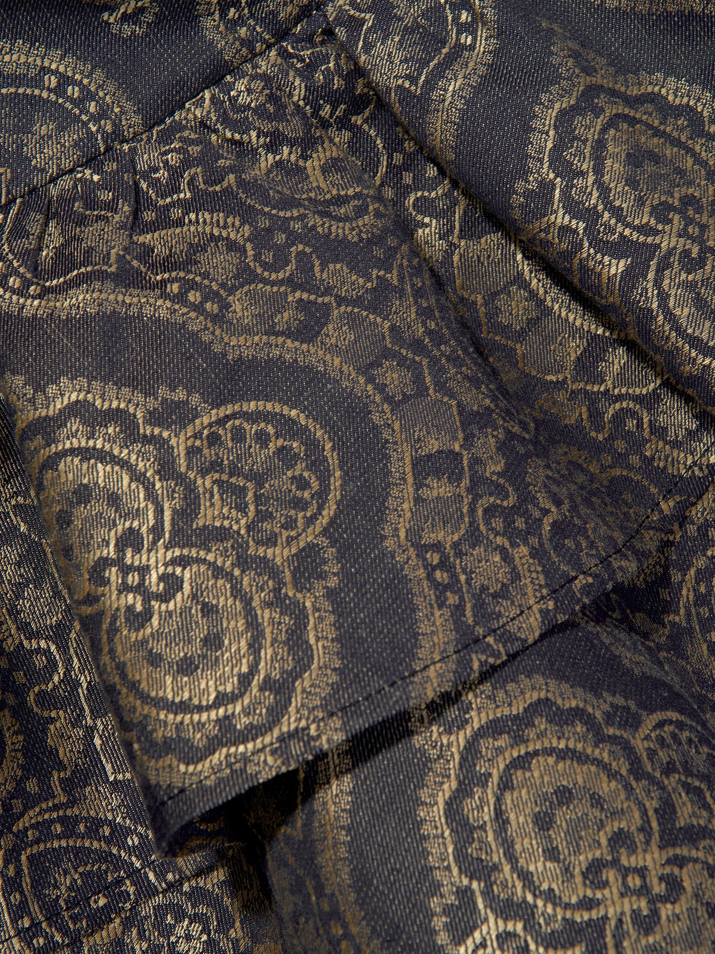 Girls Jacquard Ruffle Skirt in Navy
