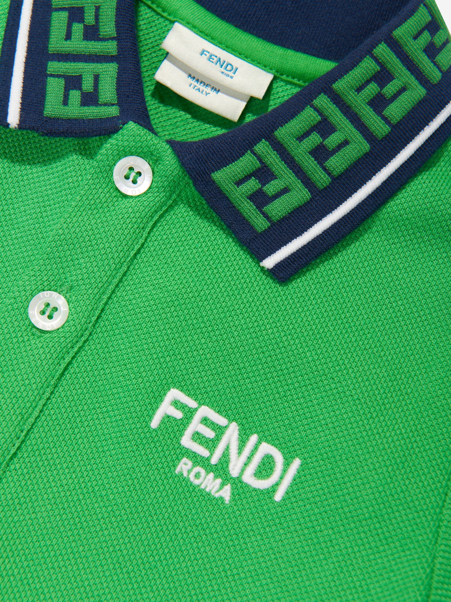 男婴绿色徽标 Polo 衫