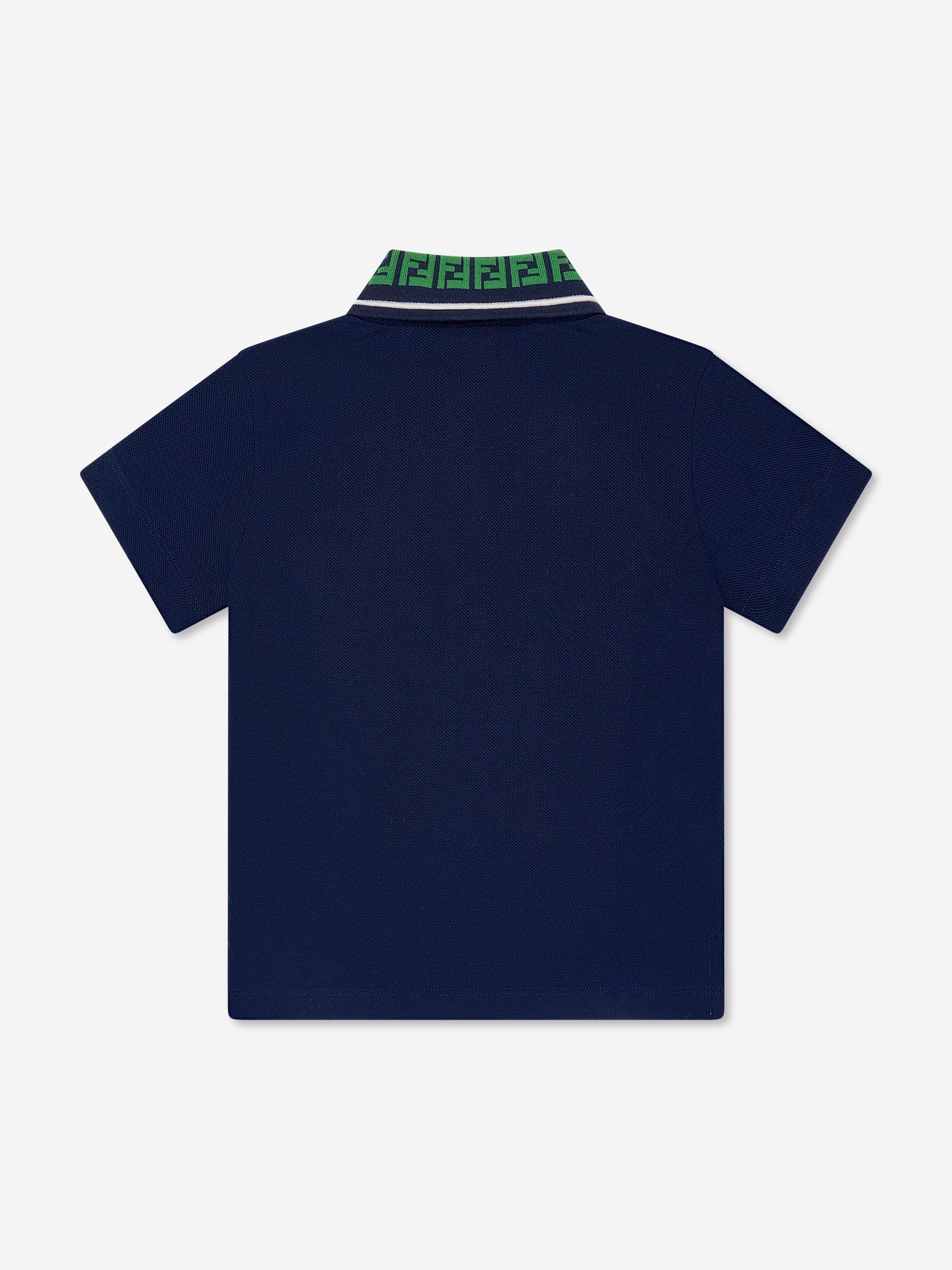 男童海军蓝 FF 徽标 Polo 衫