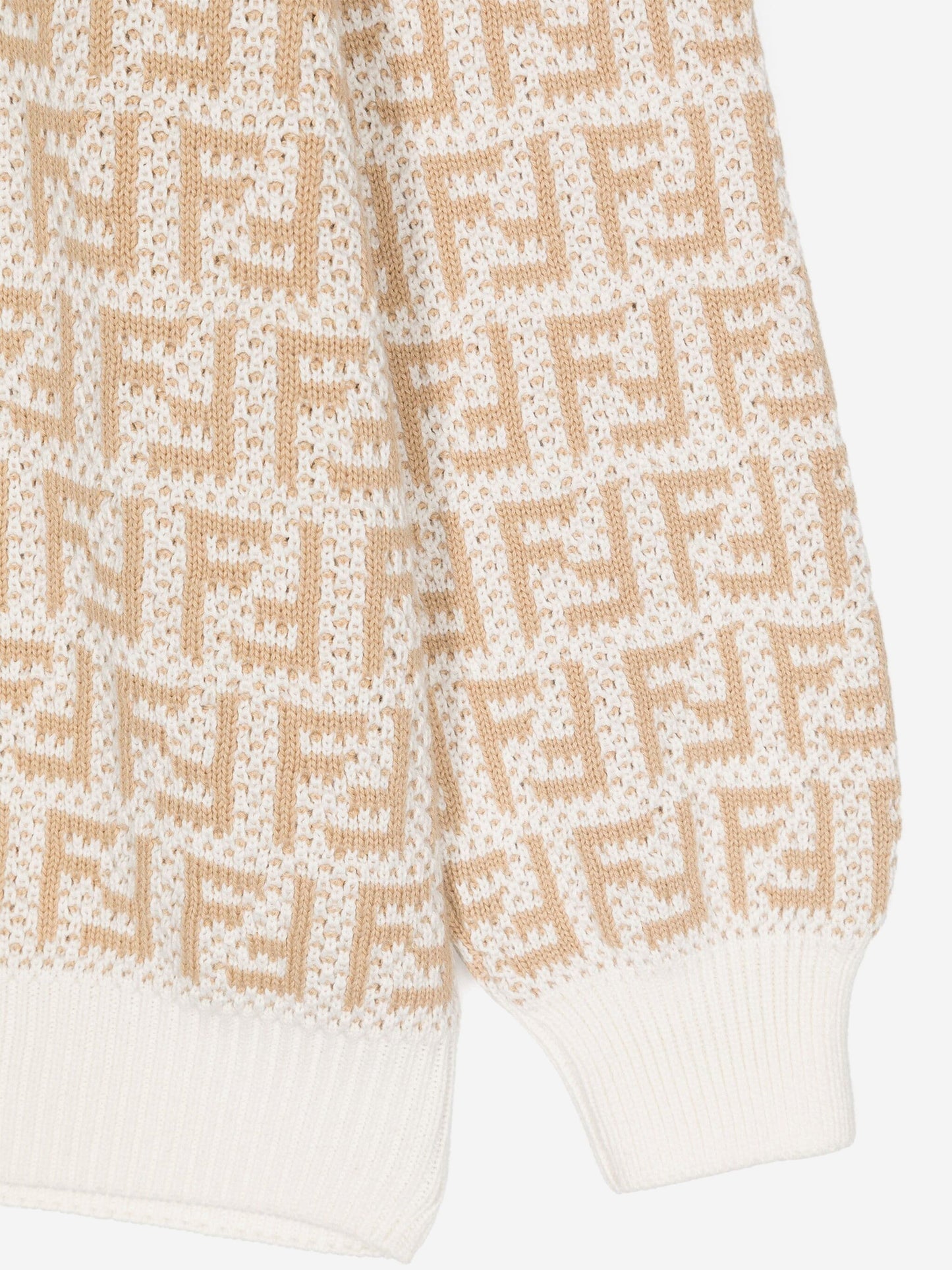 Fendi Kids FF Logo 毛衣(米色)
