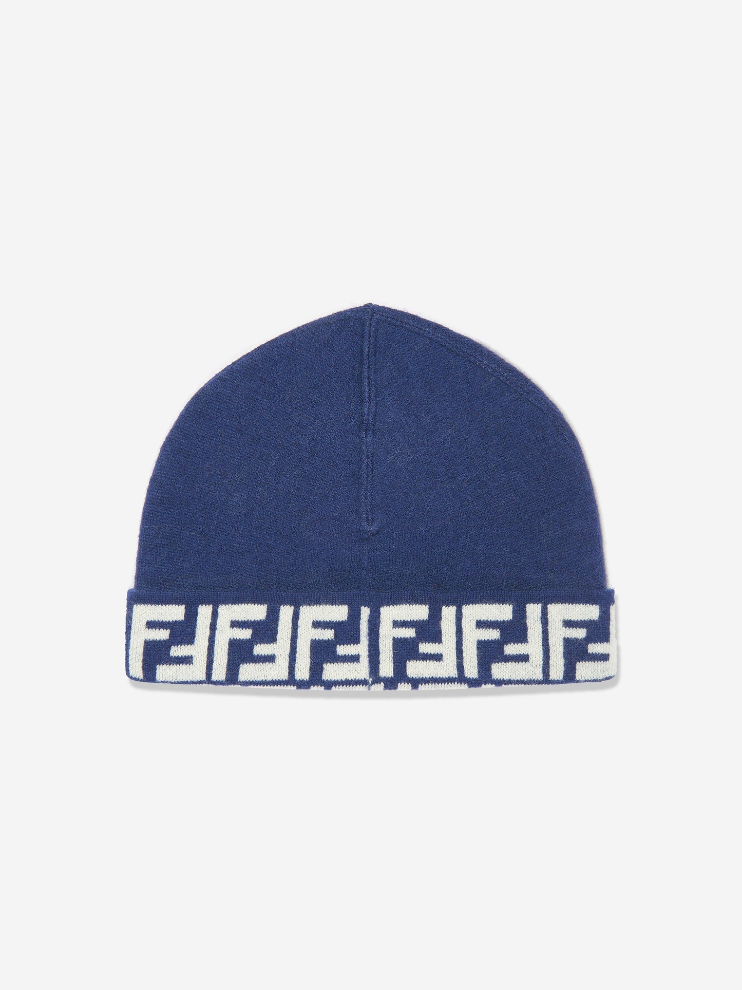 Fendi Kids FF 双面无檐便帽(蓝色)