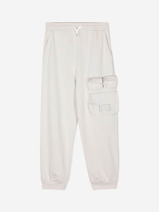 Fendi Boys Caro 慢跑裤(象牙色)