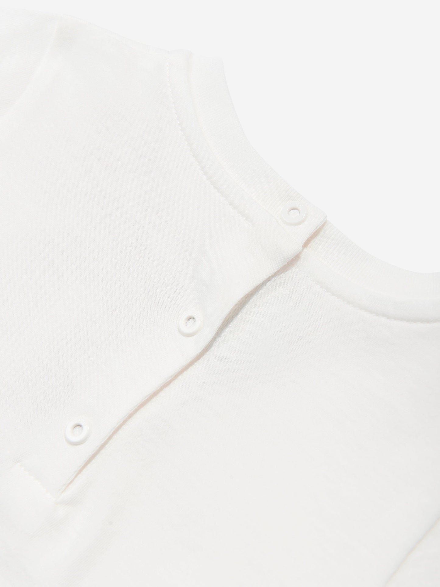 Baby Girls Trompe l'oeil Bow Print T-Shirt in White