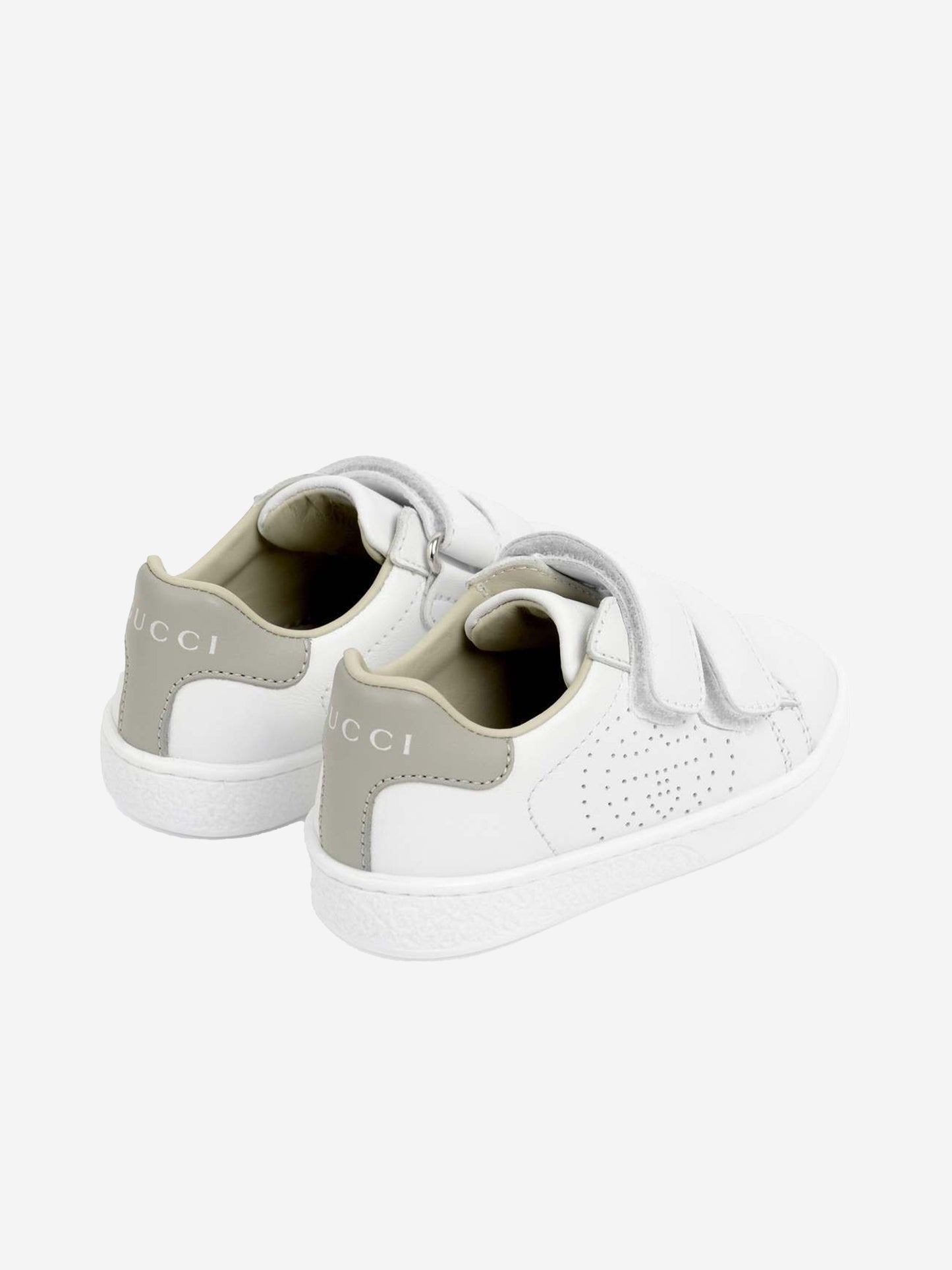 GUCCI 皮革 New Ace 魔术贴运动鞋