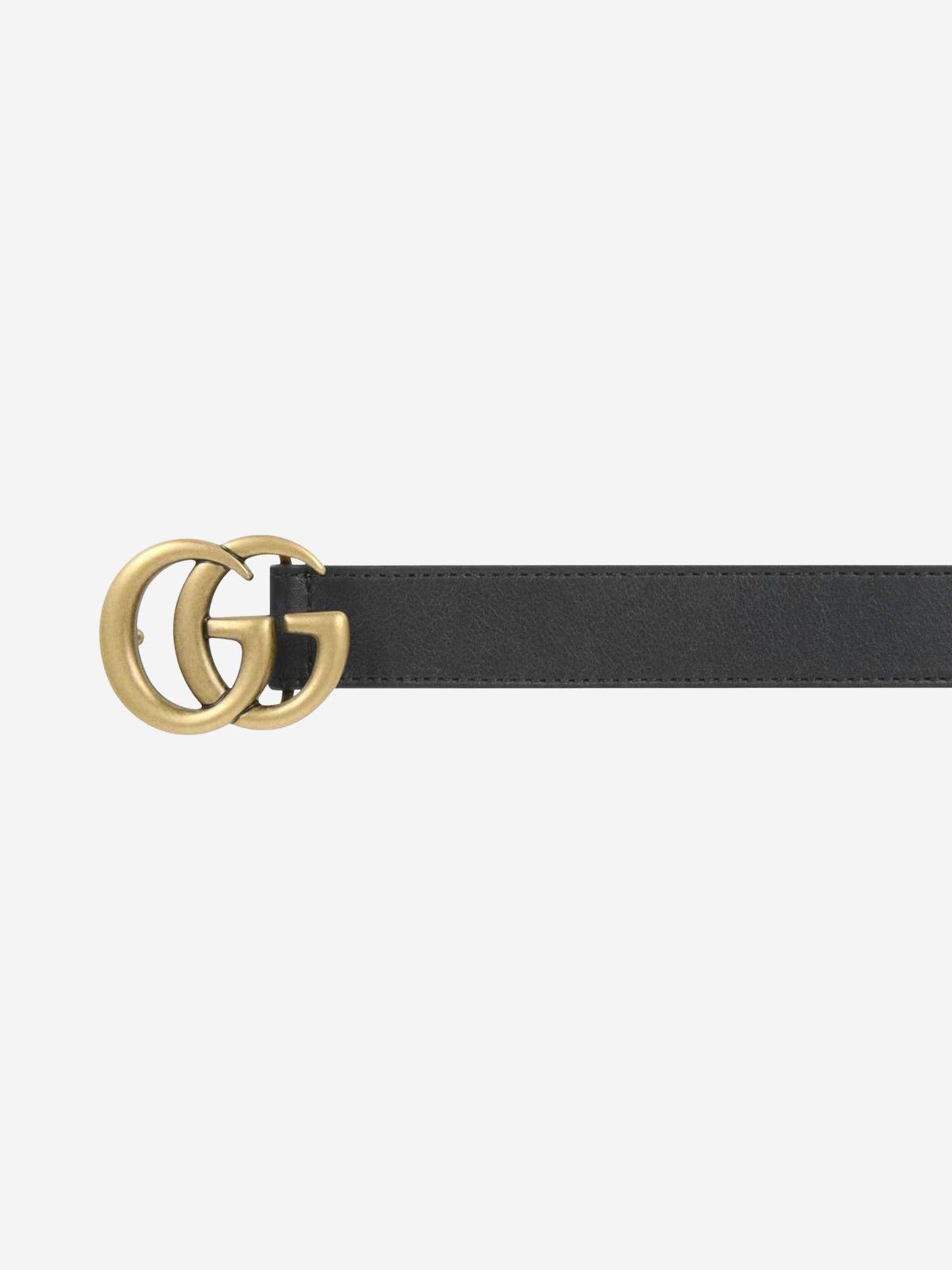 儿童皮革 GG 扣腰带