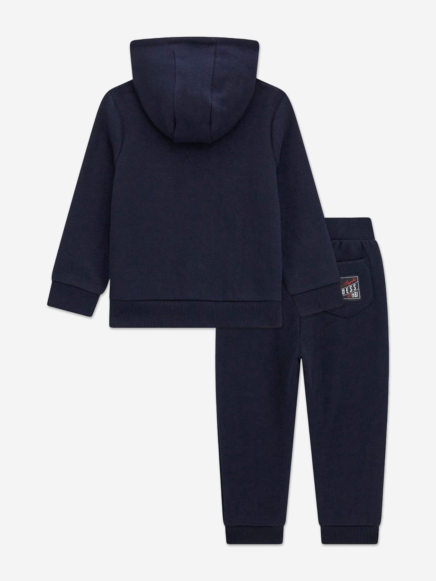 男童蓝色徽标运动服