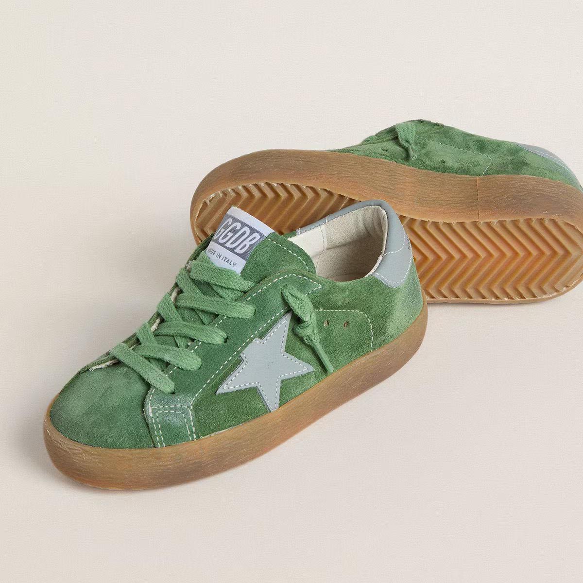 儿童绿色"SUPER STAR"运动鞋