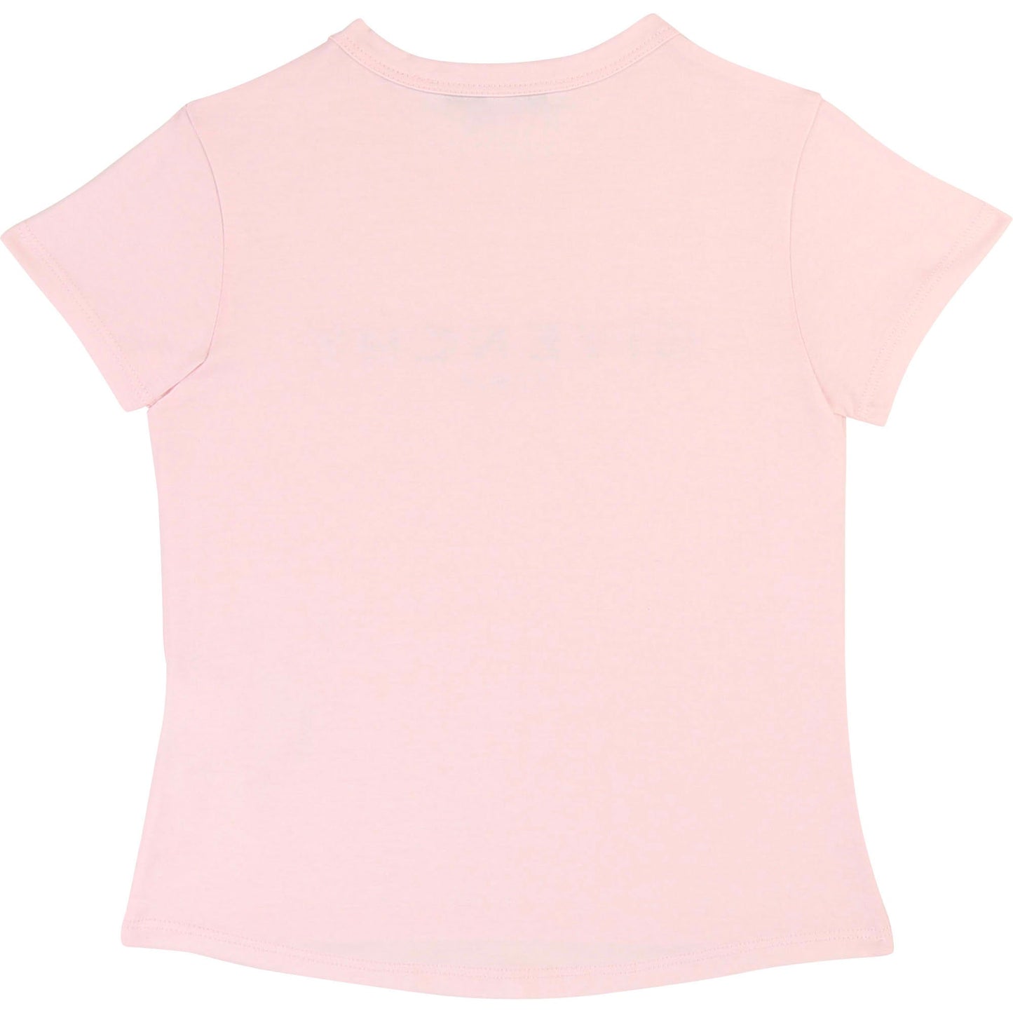Girls Pink Logo Cotton T-shirt