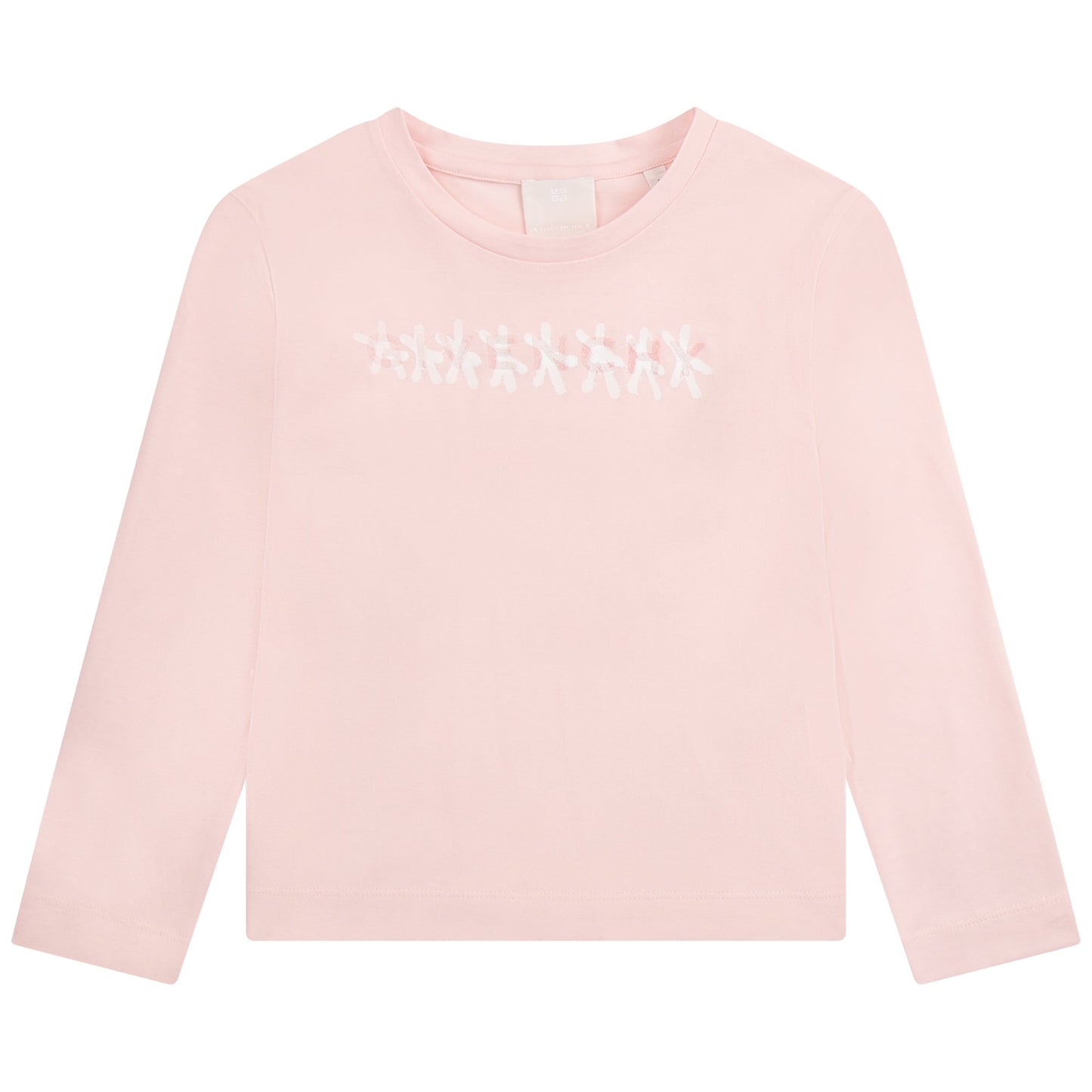 女童粉色Logo棉T恤