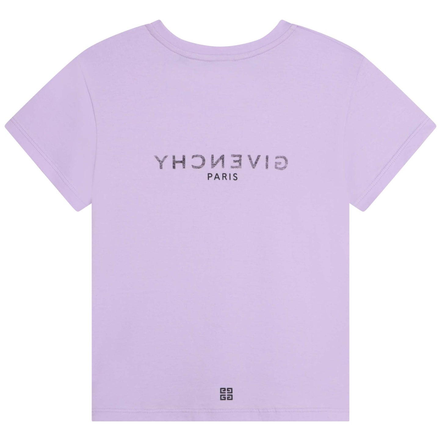女童紫色Logo棉T恤
