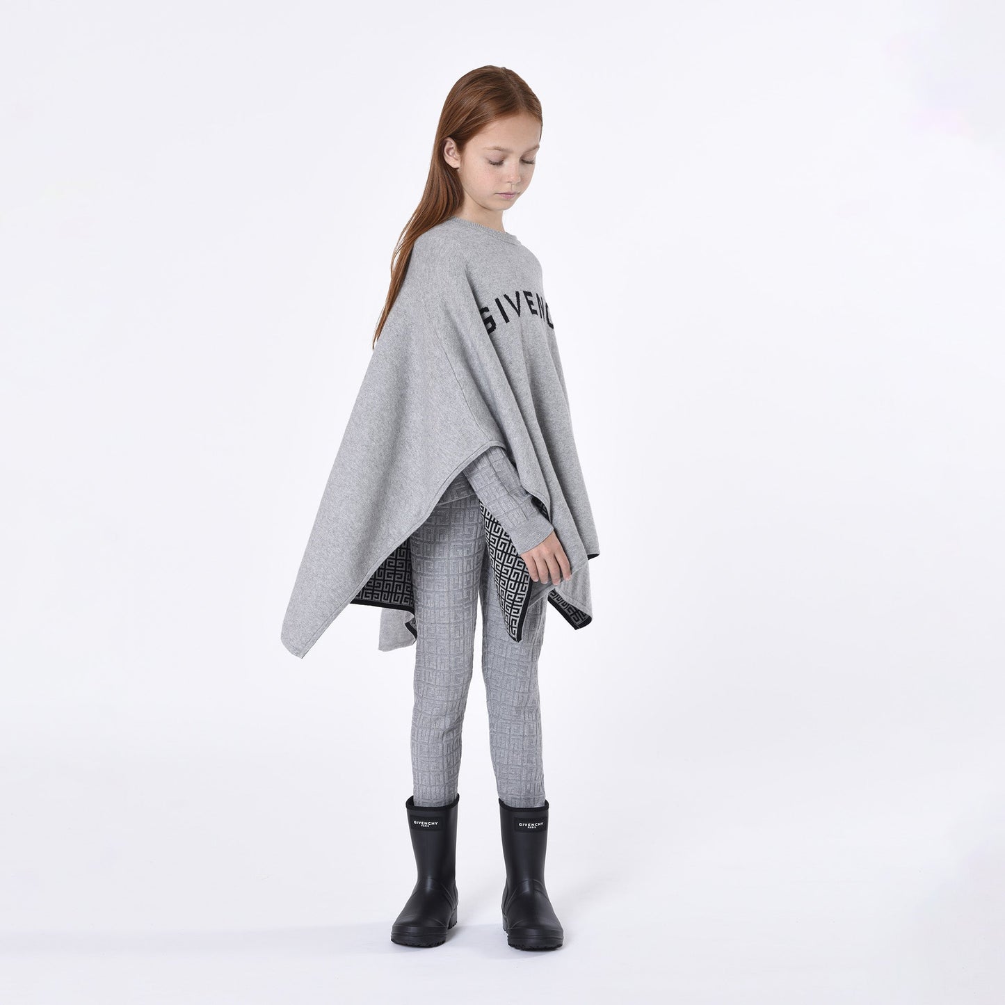 女童黑色Logo雨鞋