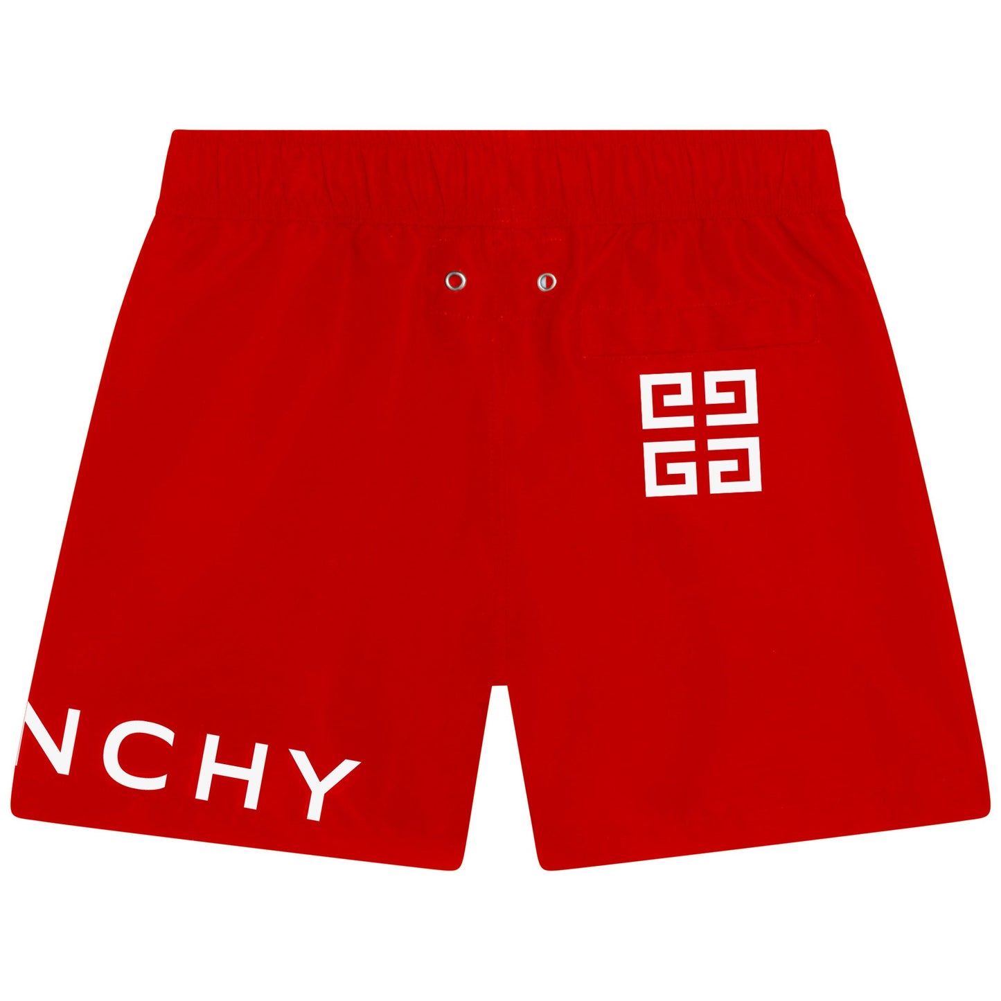 男童红色Logo泳裤
