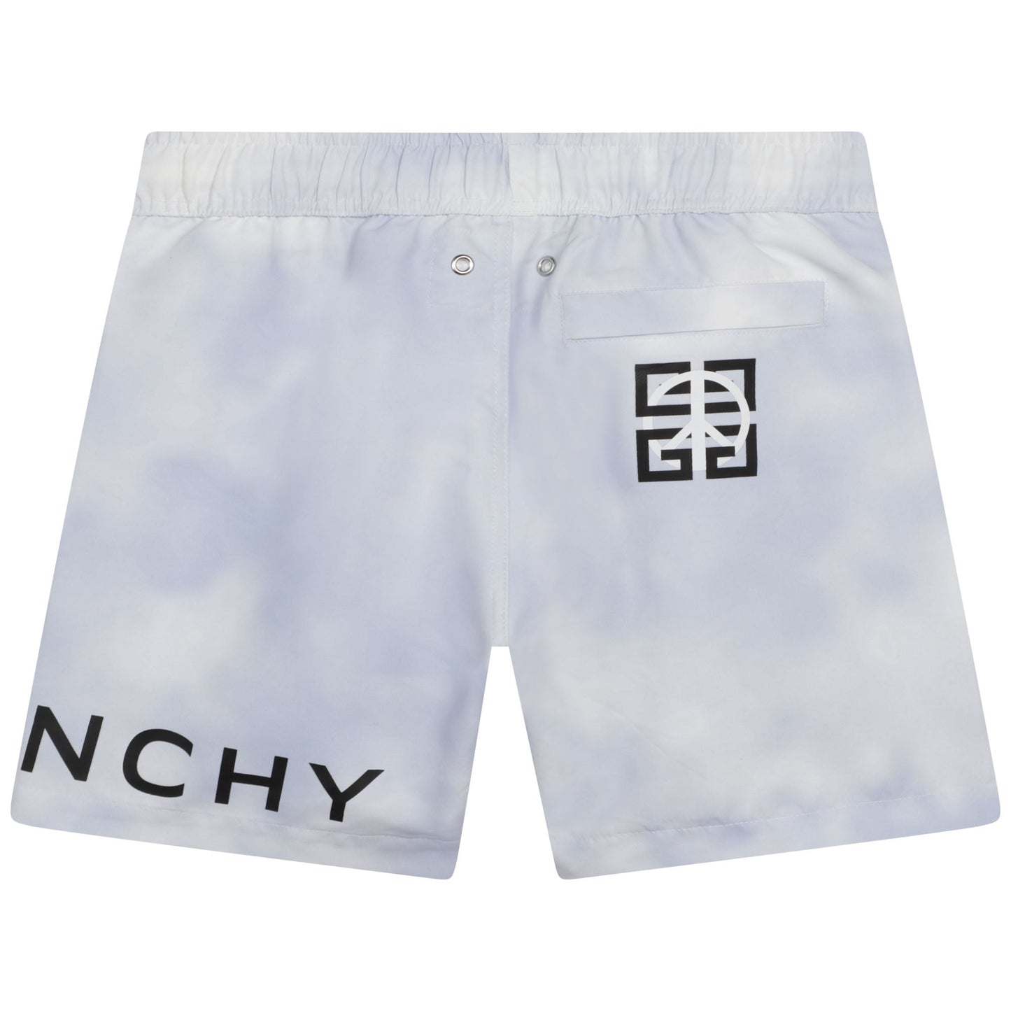 男童白色Logo泳裤