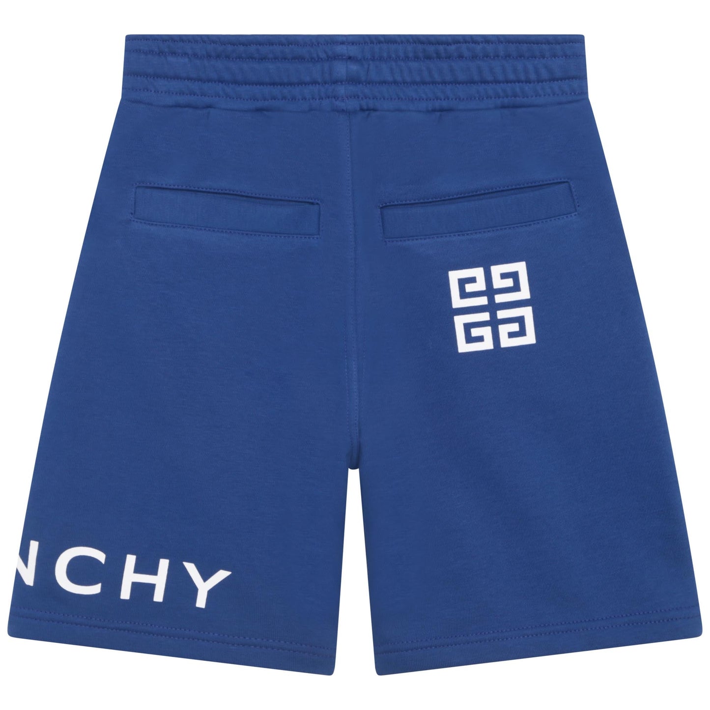 男童藏青色Logo棉短裤
