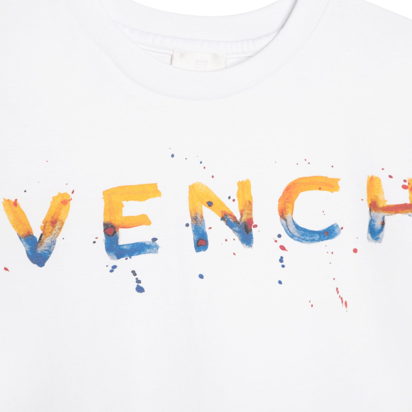 男童白色Logo棉T恤