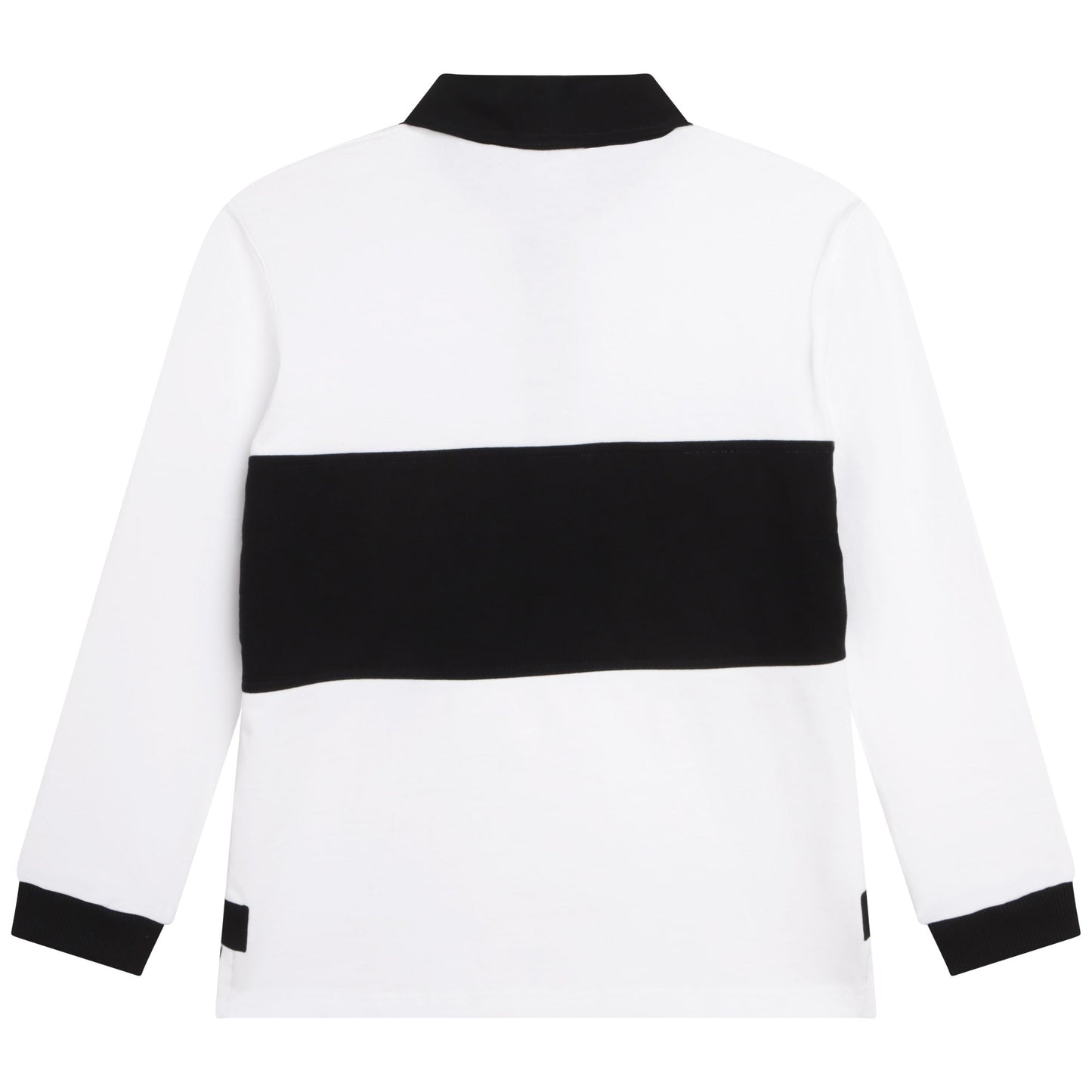 男童白色Logo棉Polo衫