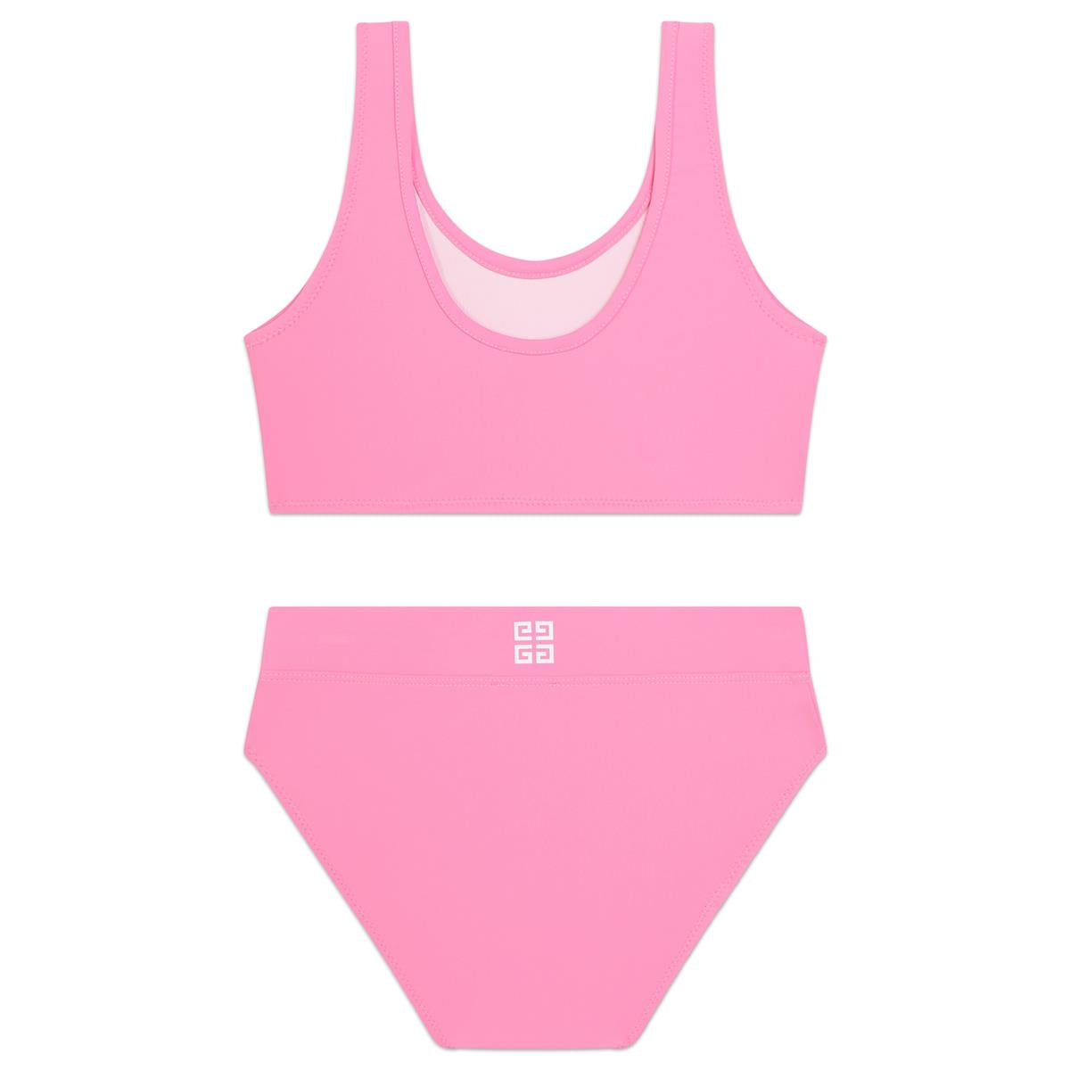 女童粉色Logo泳衣
