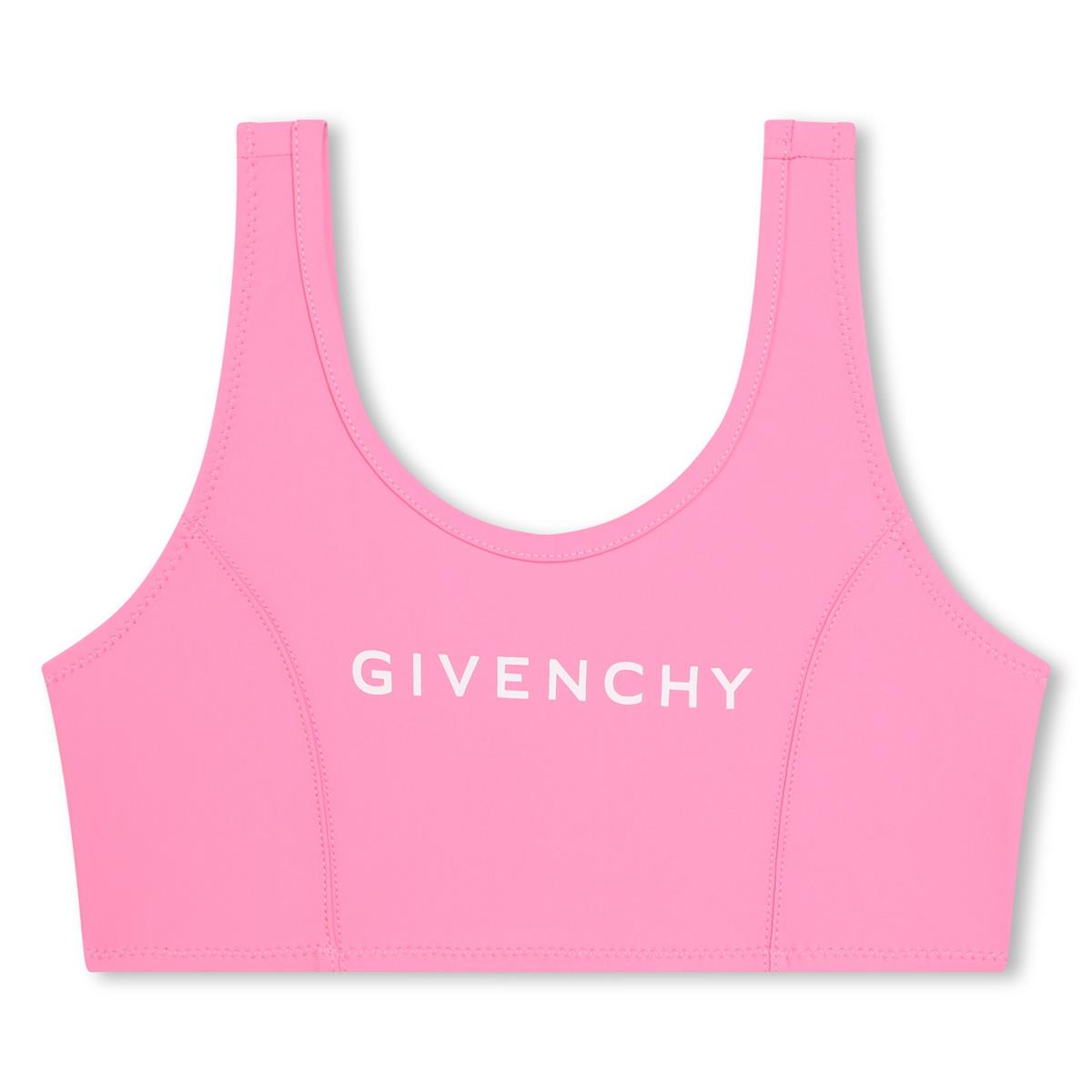 女童粉色Logo泳衣