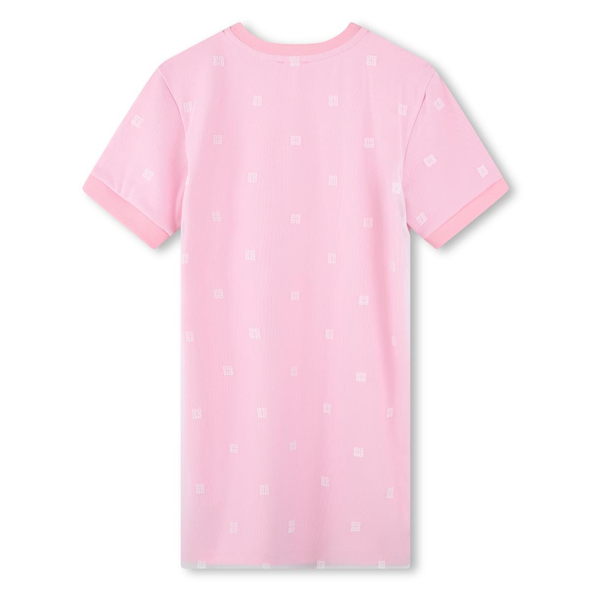 女童粉色Logo连衣裙