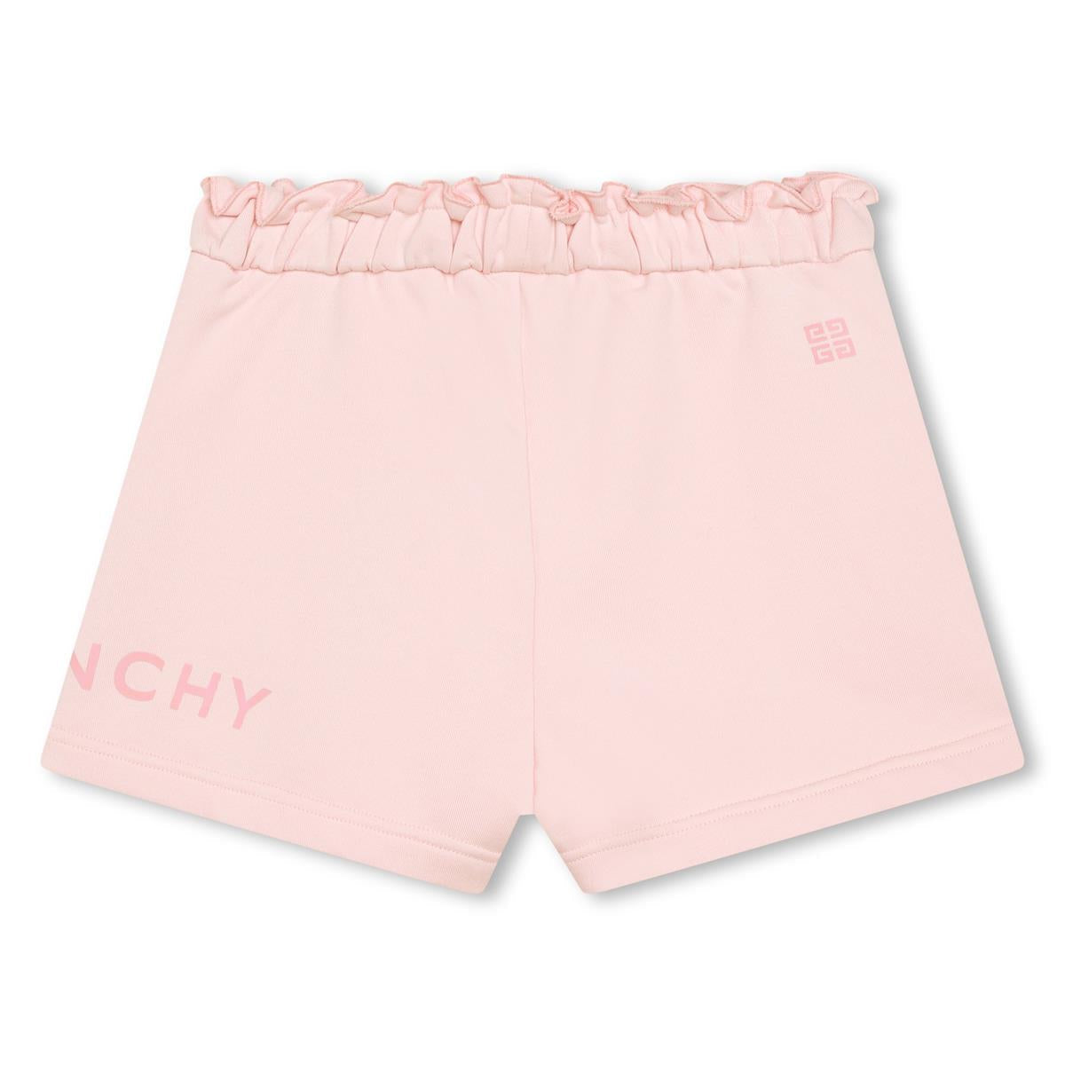 女童粉色Logo短裤