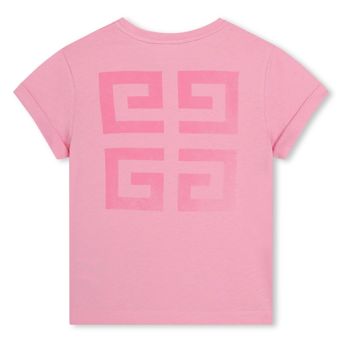 女童粉色Logo棉T恤