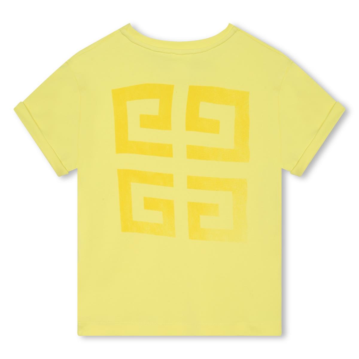 女童黄色Logo棉T恤