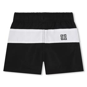 男童黑色Logo泳裤