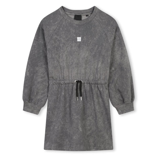 女童灰色棉连衣裙