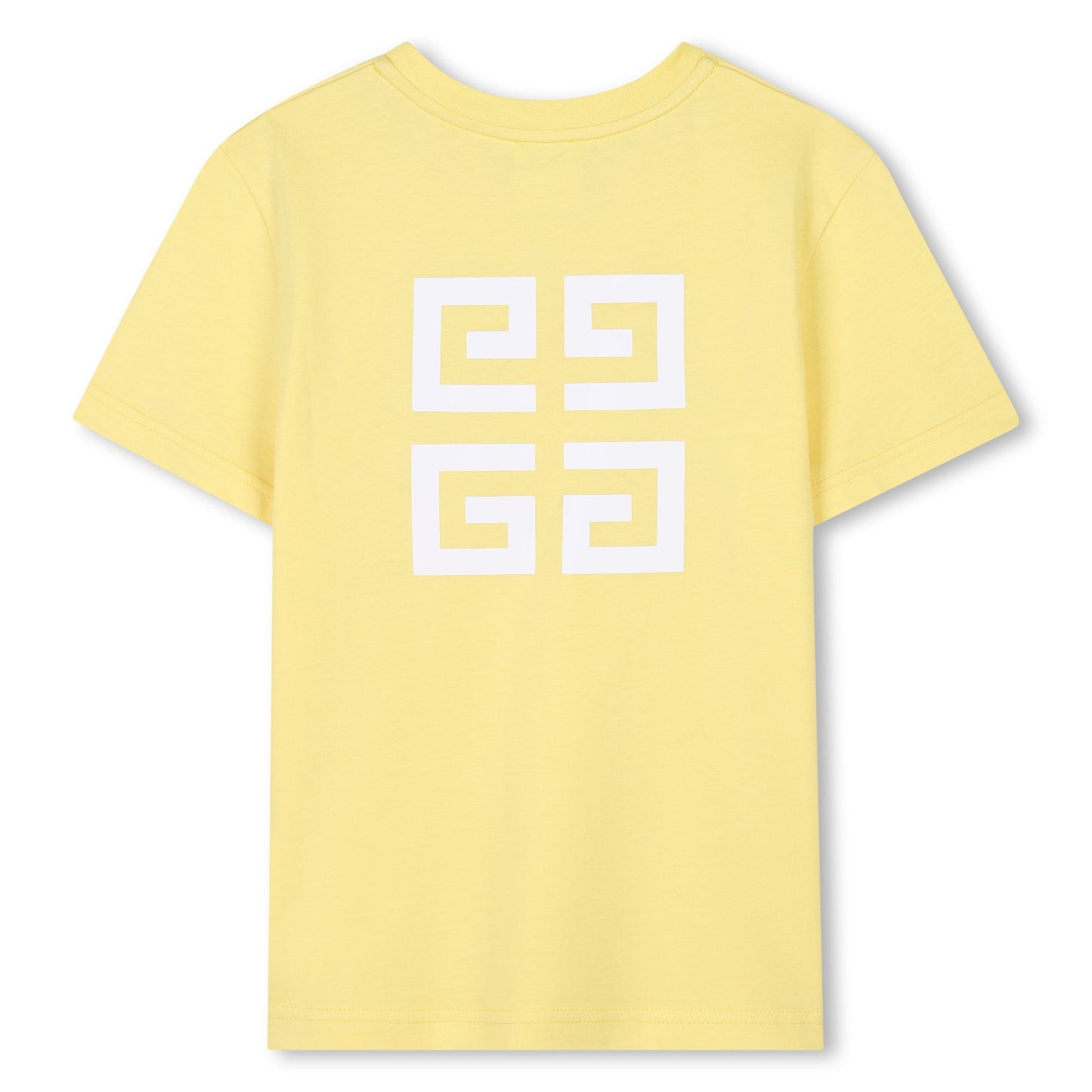女童浅黄色印花Logo棉T恤