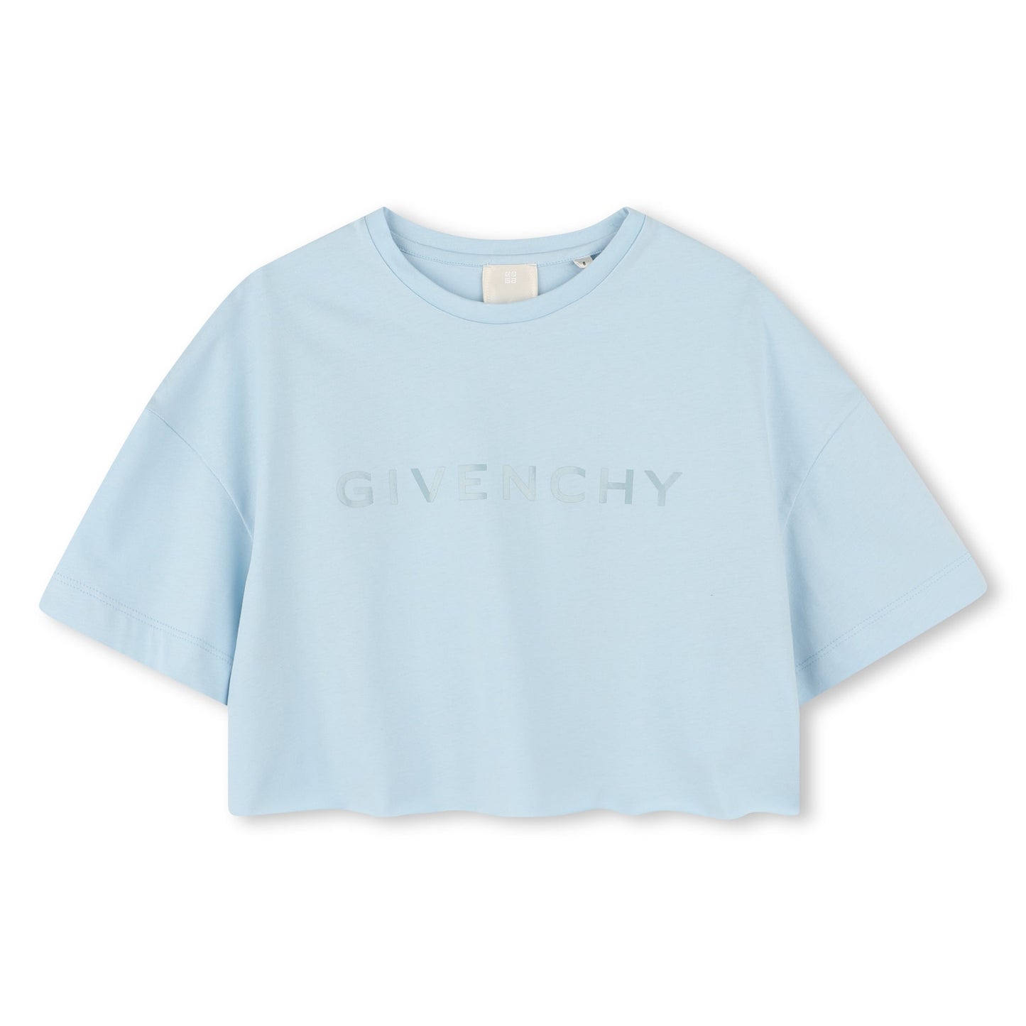 女童浅蓝色Logo棉T恤