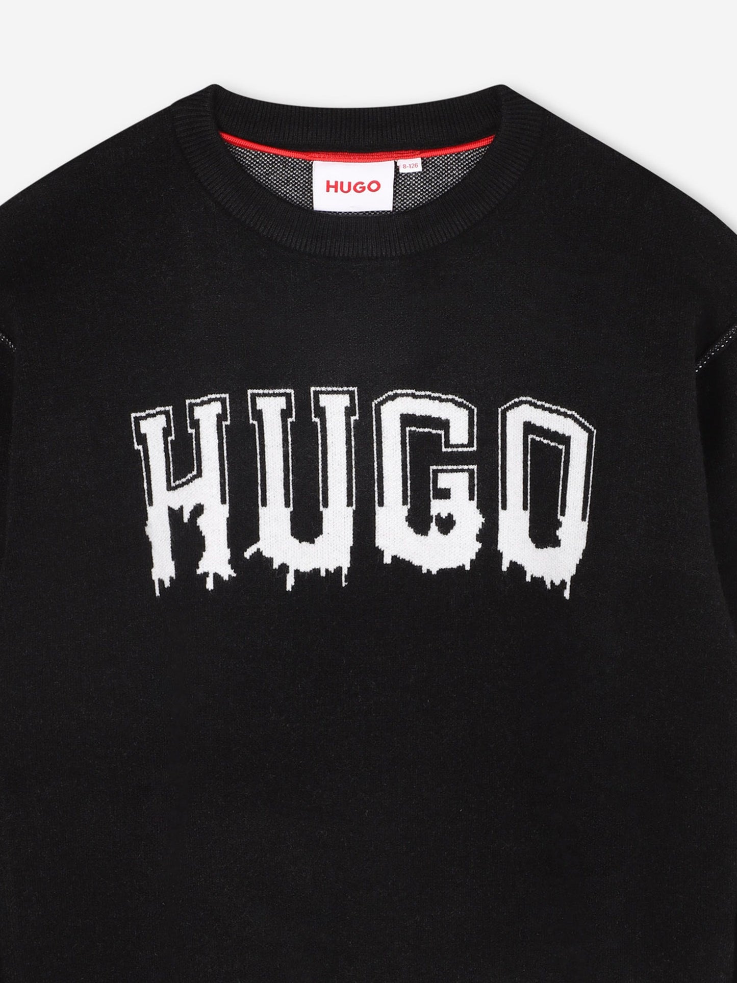 Hugo Boys Logo Jumper in Black