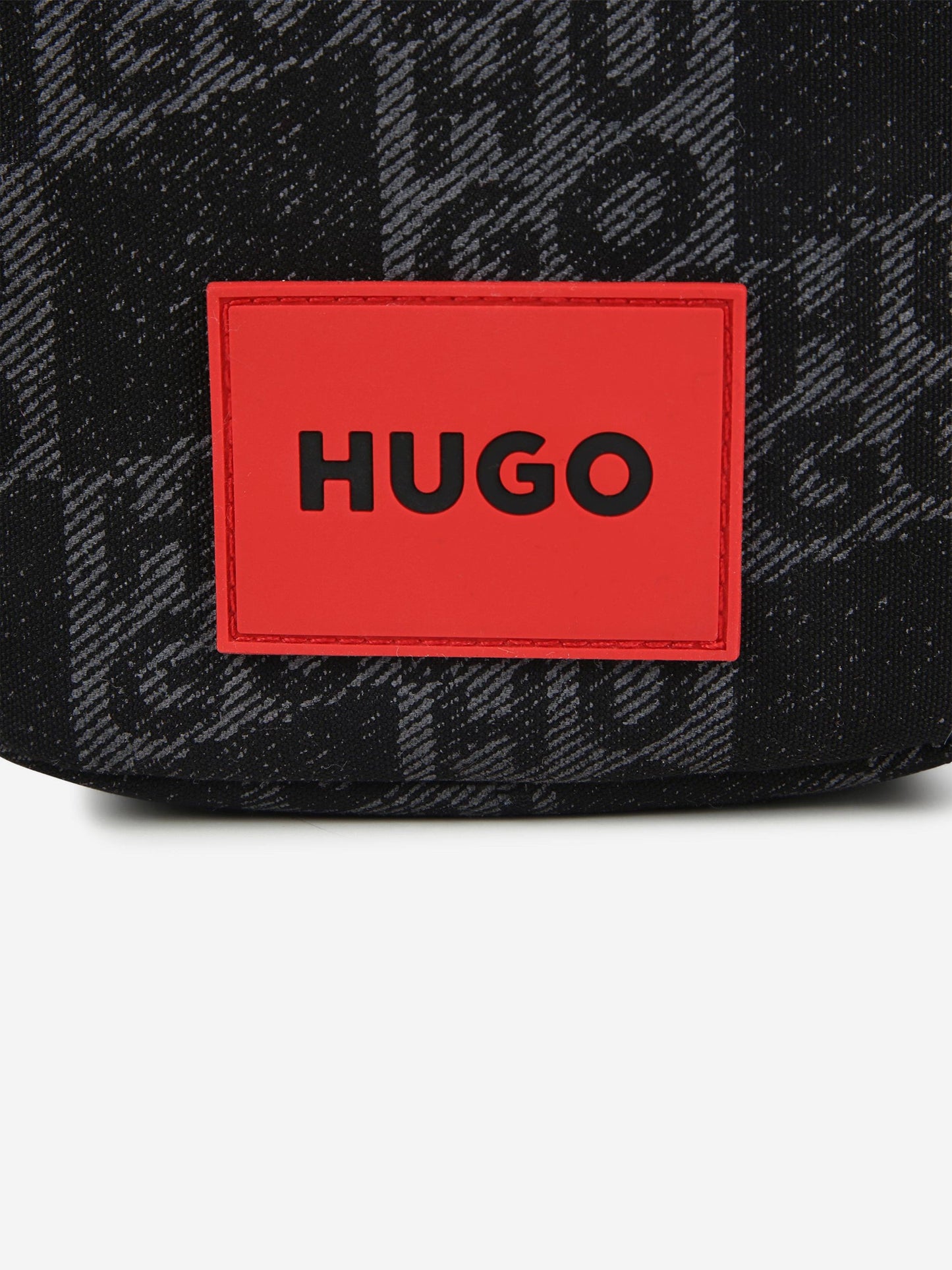 Hugo Boys 徽标印花邮差包 黑色(18 厘米)