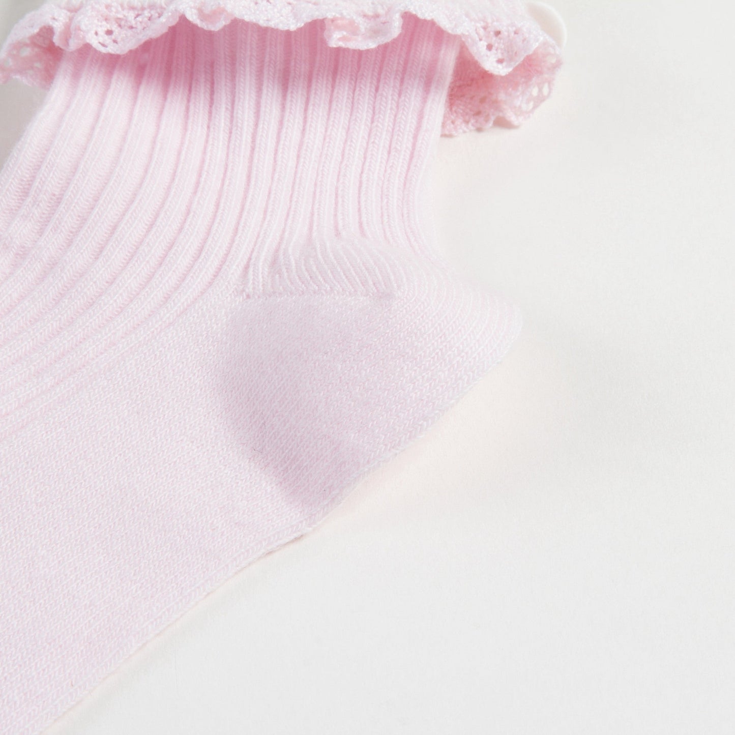Girls Pale Pink Cotton Socks
