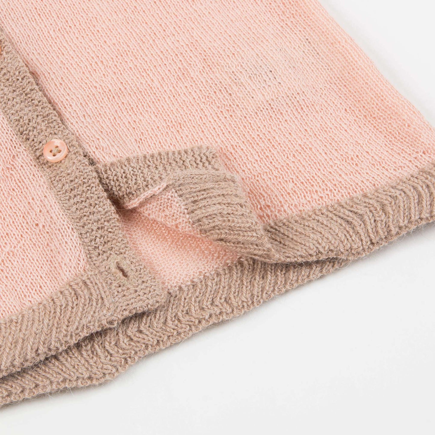 Baby Girls Pink Baby Alpaca Knitwear Cardigan