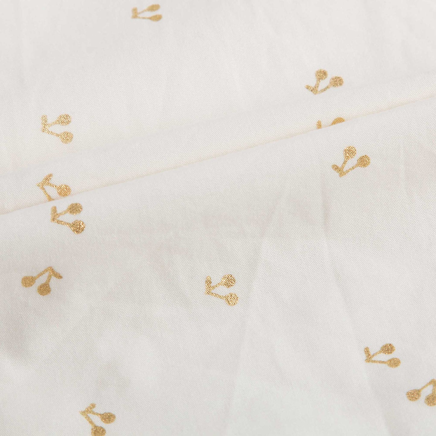 Baby Girls White With Gold Cherry Blouse
