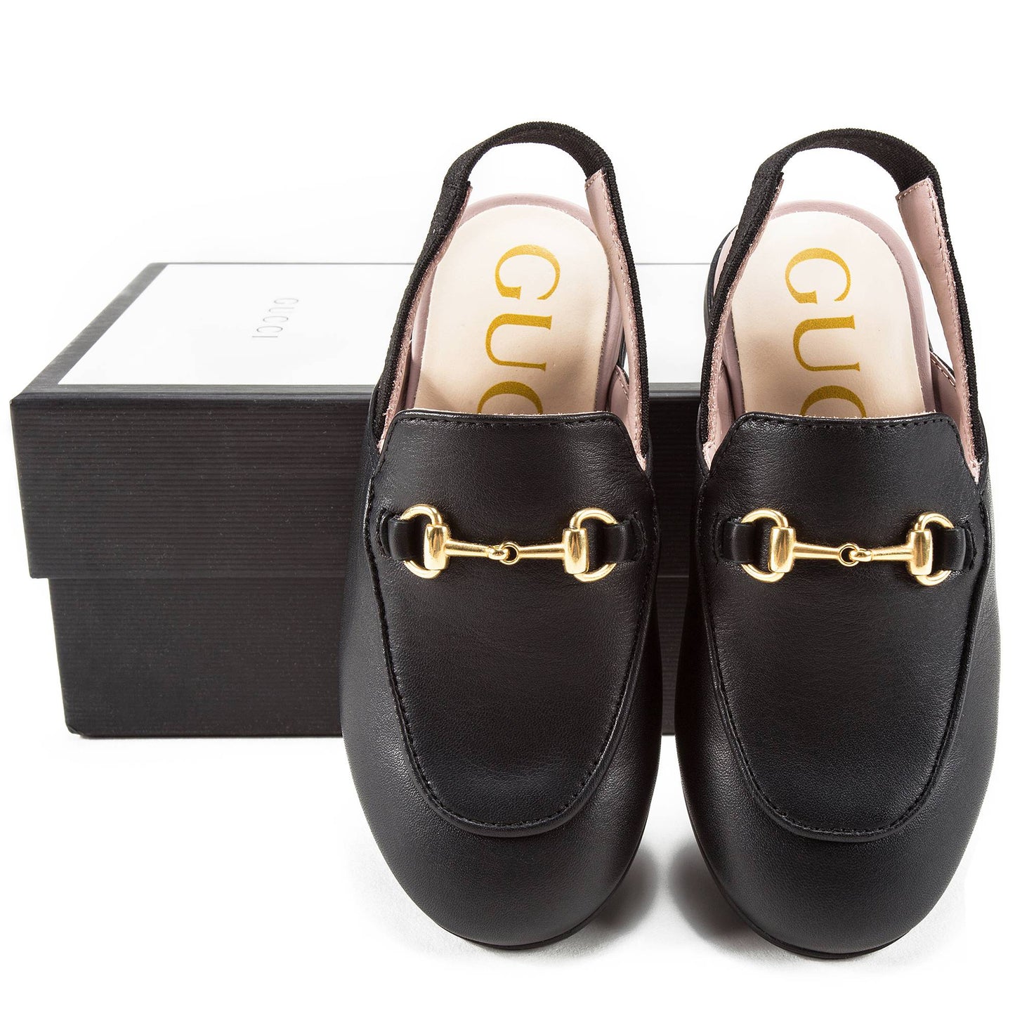 Baby Girls Black Logo Shoes