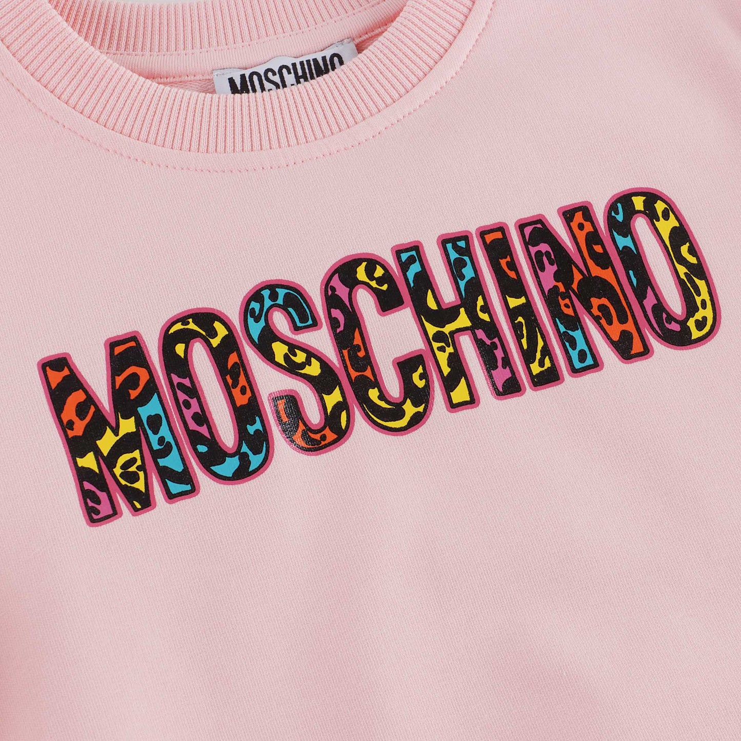 女童粉色Logo棉卫衣