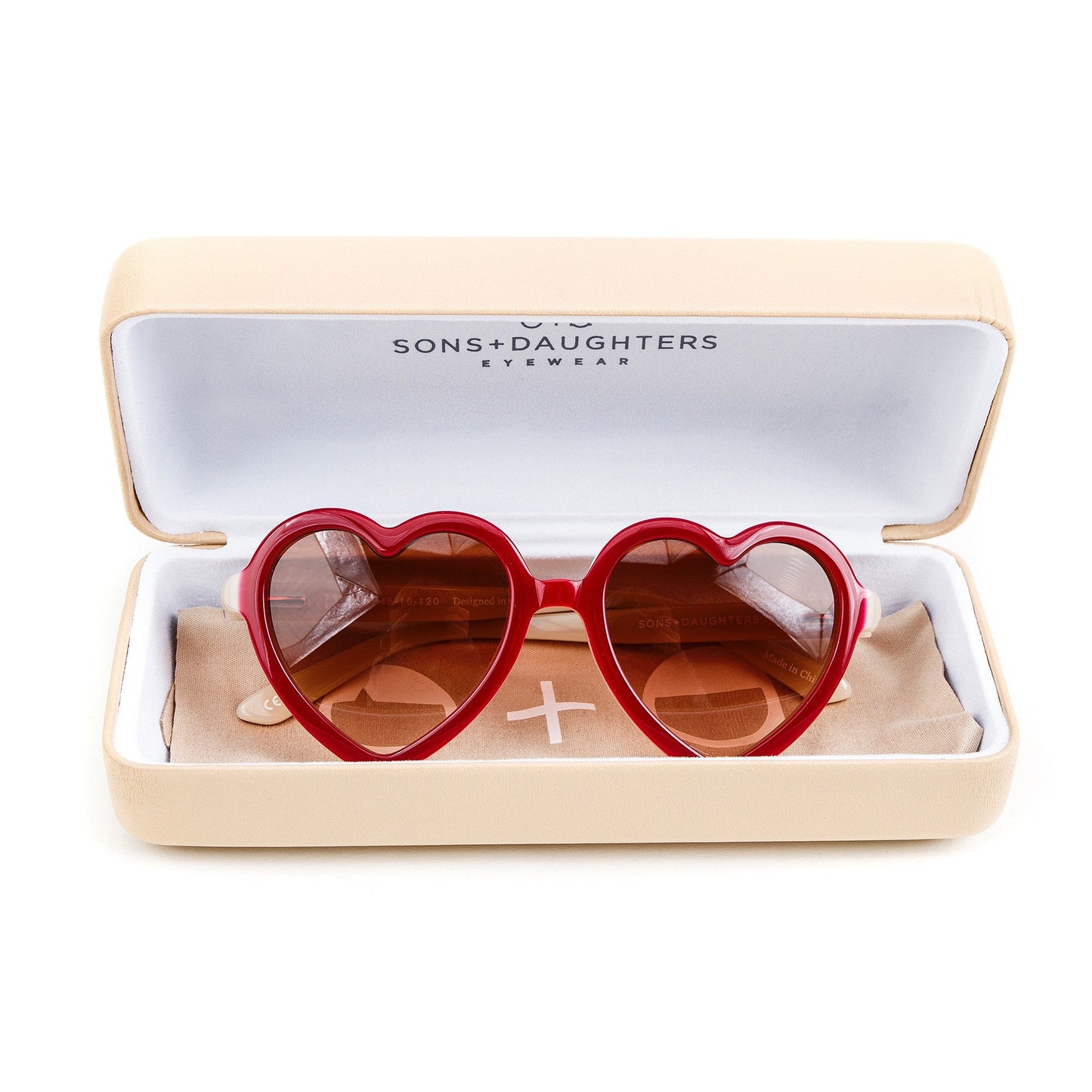 'Lola' Syrah Red Sunglasses