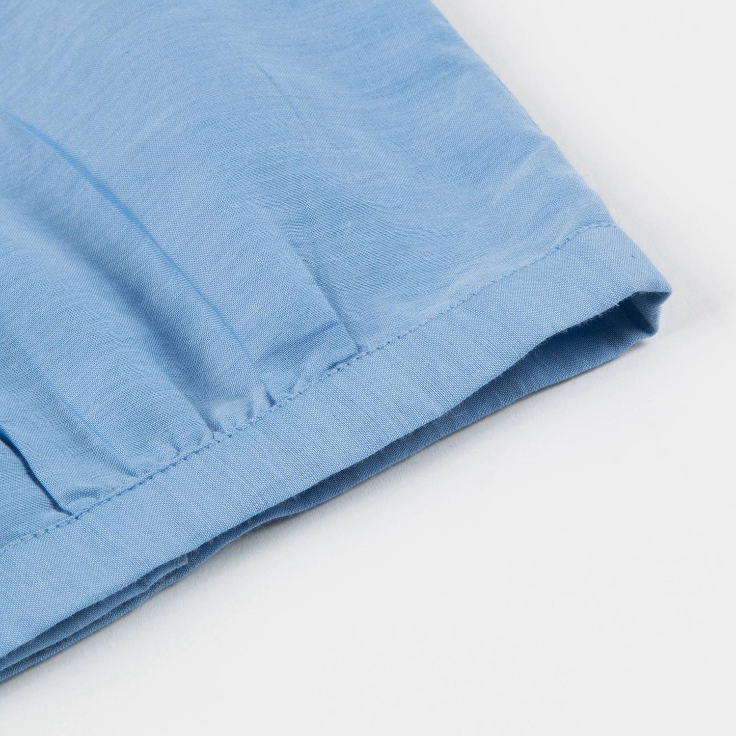 Baby Azure Blue Cotton Woven Blouse