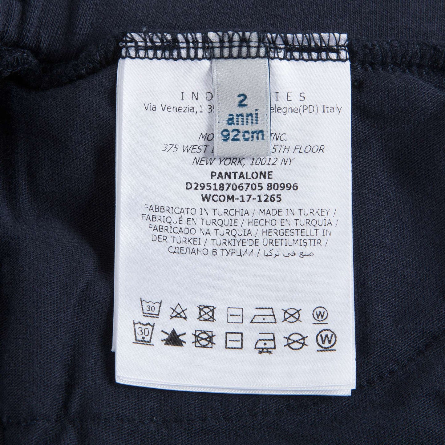 Boys Blue Cotton Trousers